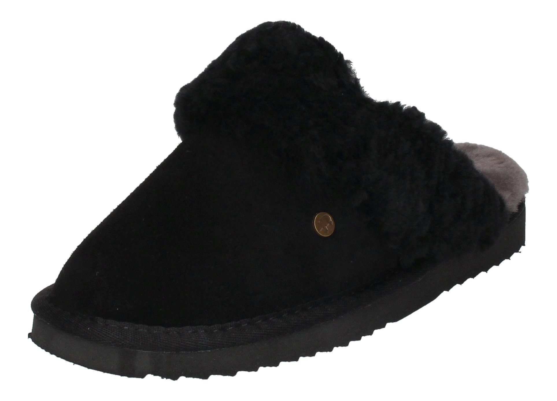 WARMBAT Flurry Suede Hausschuh Black