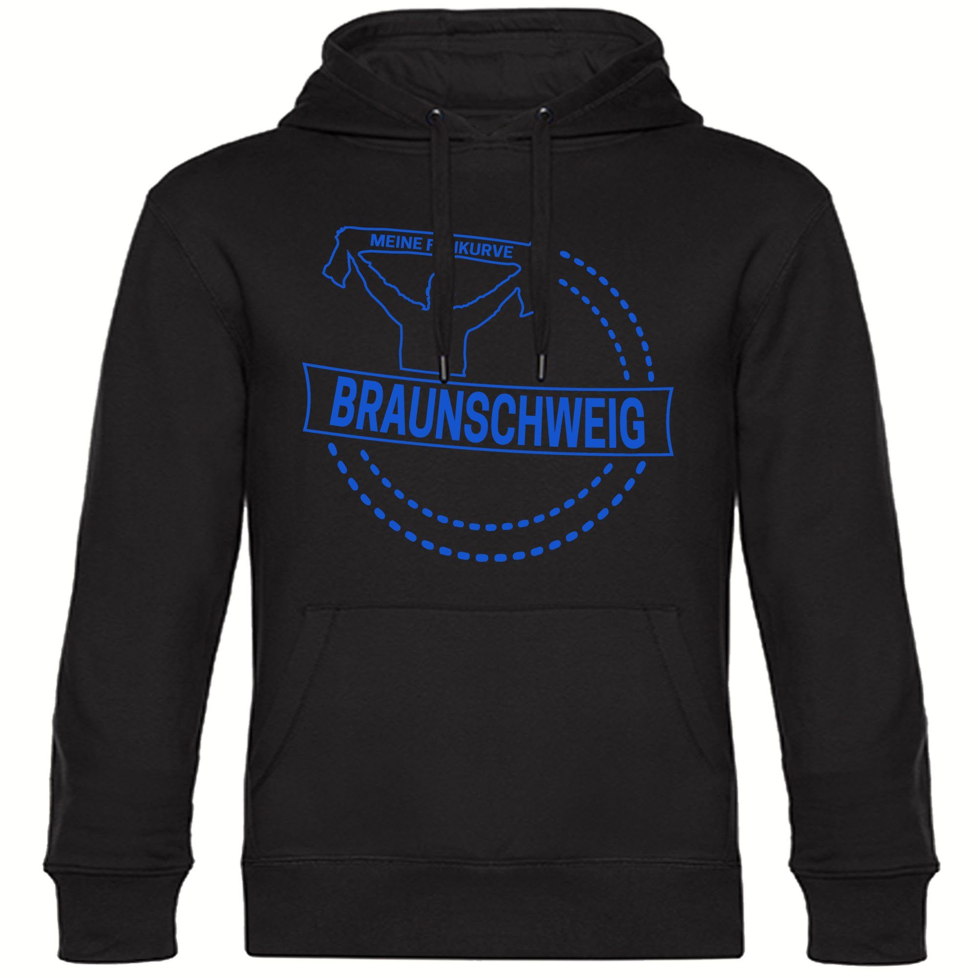 multifanshop Kapuzensweatshirt Braunschweig - Meine Fankurve - Pullover