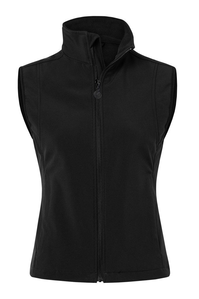 Karlowsky Fashion Softshellweste KARLOWSKY Damen Softshellweste CLASSIC Zipper Modern-Fit Schwarz