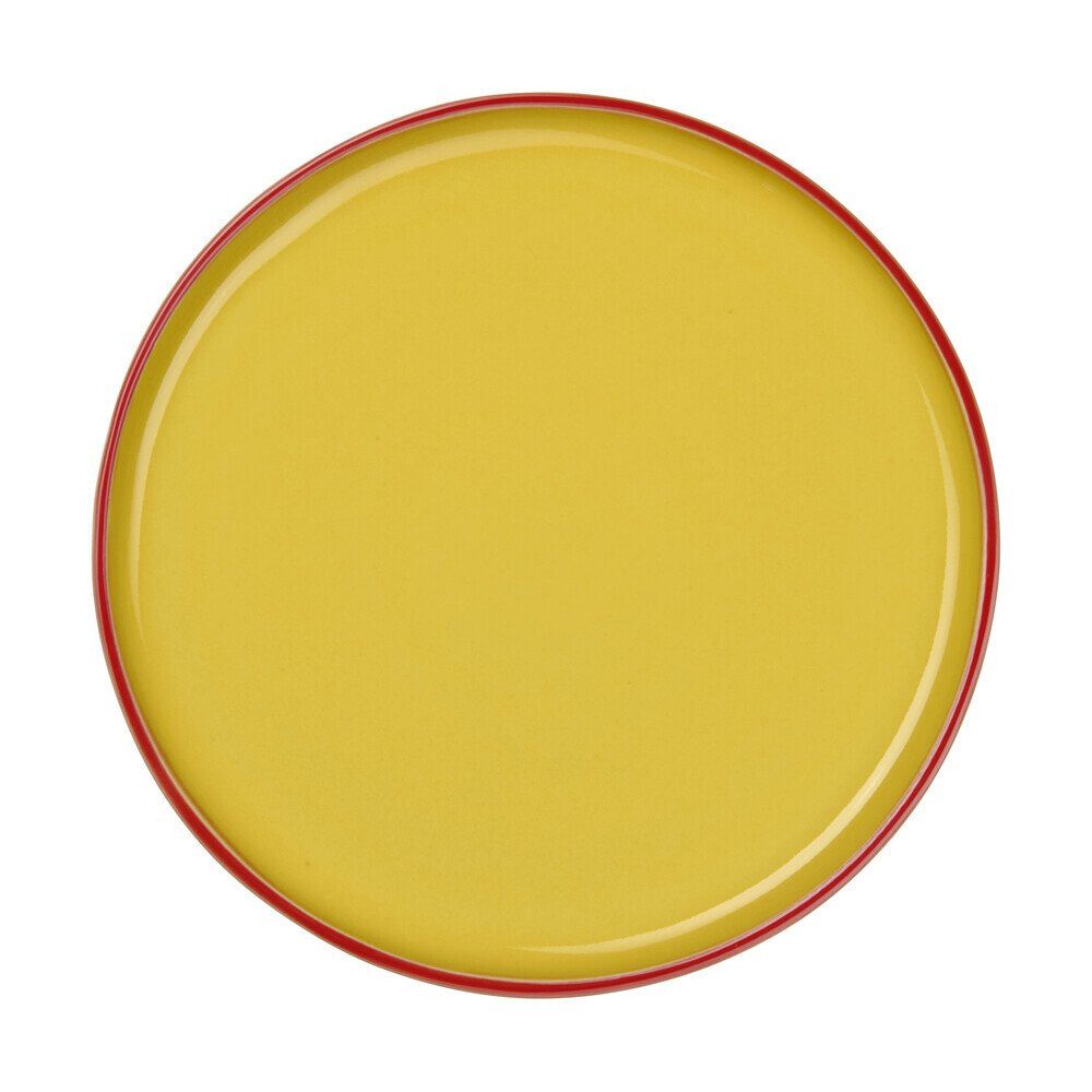 ASA SELECTION Speiseteller Teller 24 cm Tapero & Ti amo viva Amarillo, Steinzeug, mikrow.- & spülm.sicher, glasiert, mehrfarbig