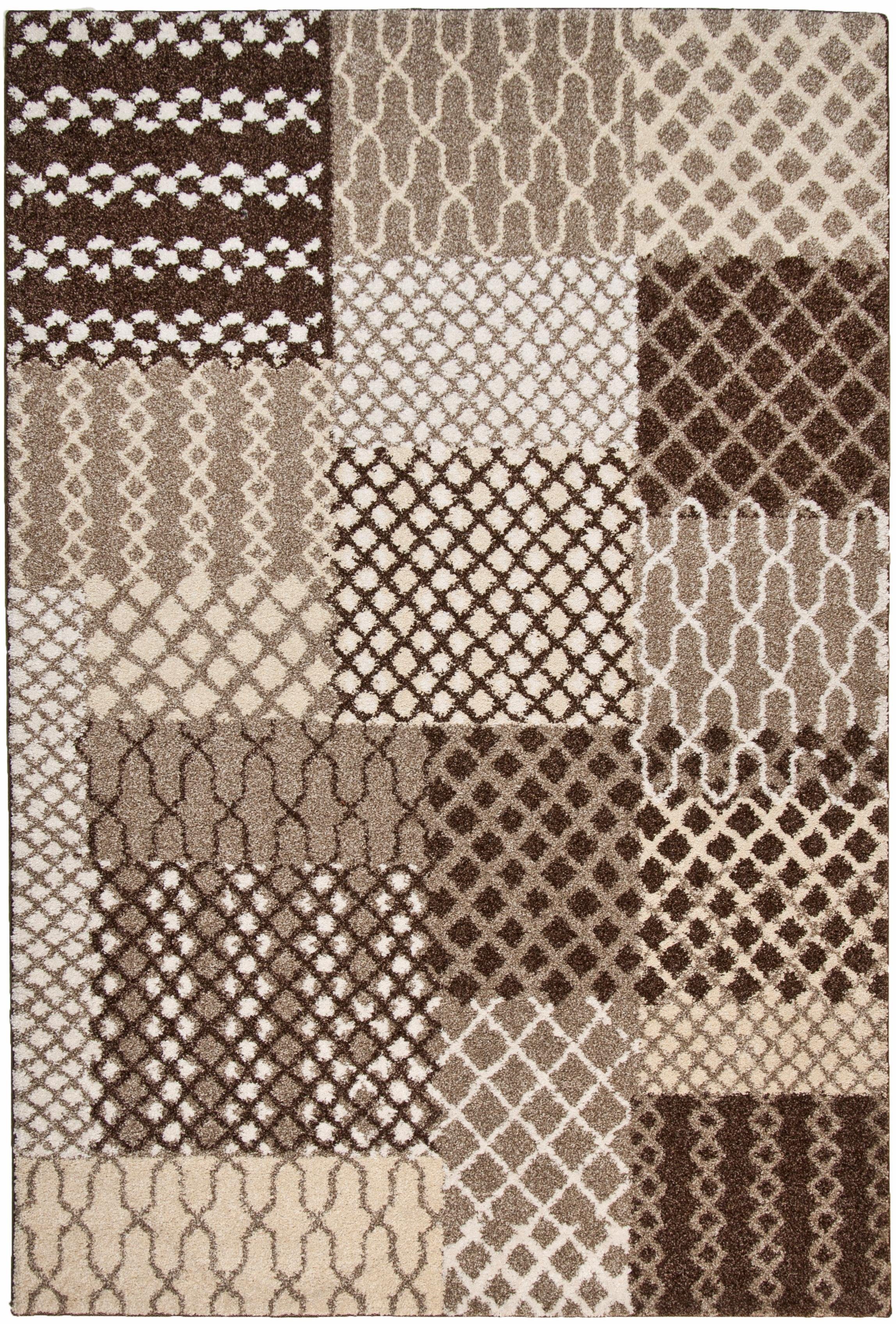 TOM TAILOR HOME Teppich PATTERN PATCH, rechteckig, Höhe: 12 mm, Exklusiv bei OTTO, ideal im Wohnzimmer & Schlafzimmer