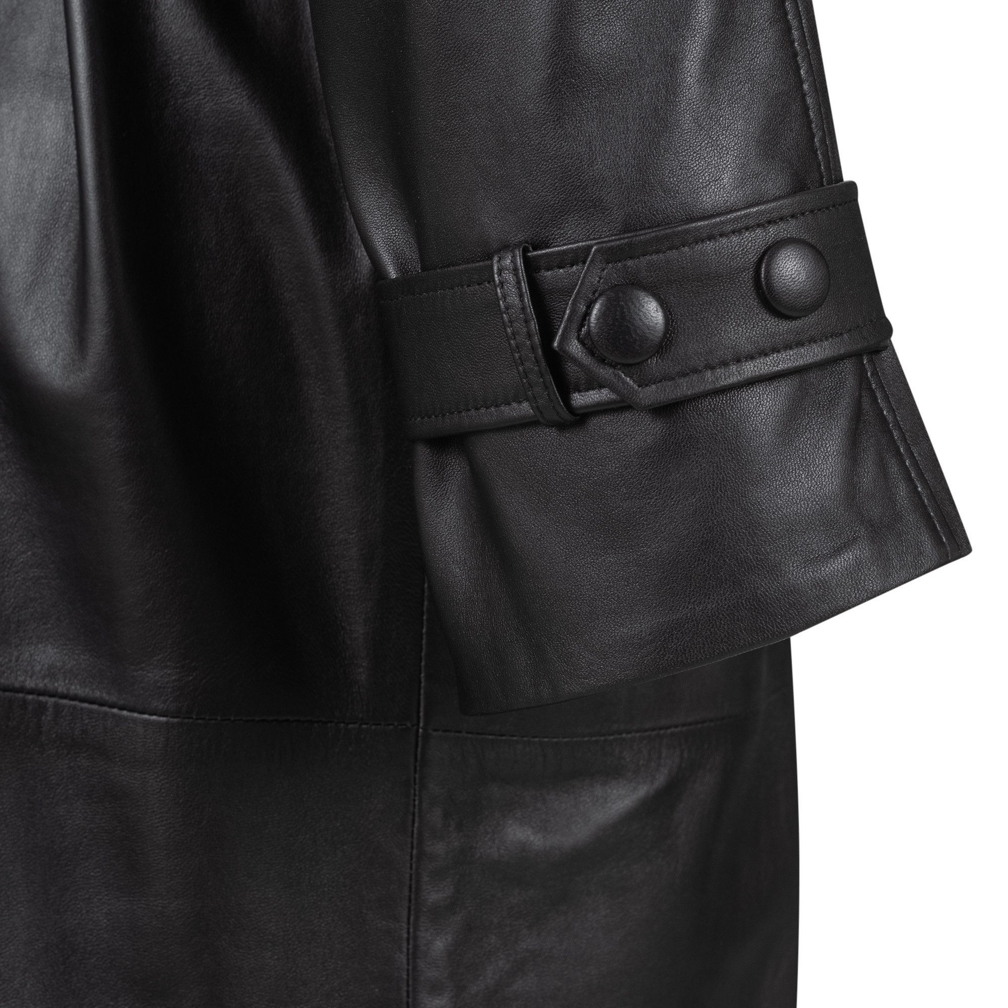 S&A Ledermoden Lederjacke Angel modische Designerkragen