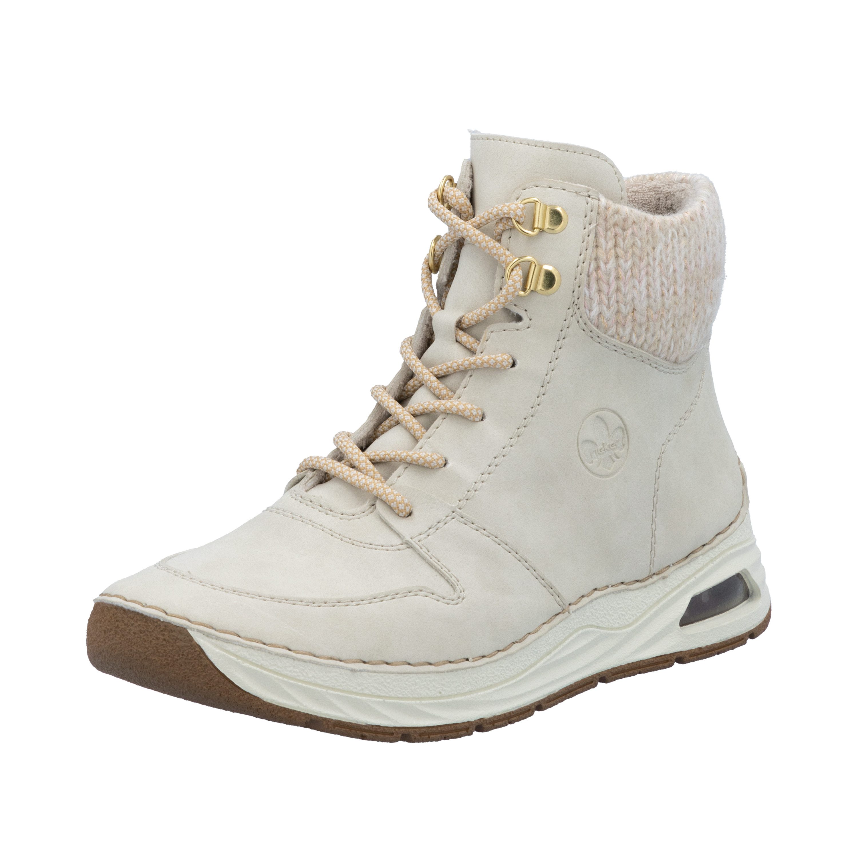 Rieker Schnürboots High Top-Sneaker, Herbstschuh mit seitlicher Logoprägung