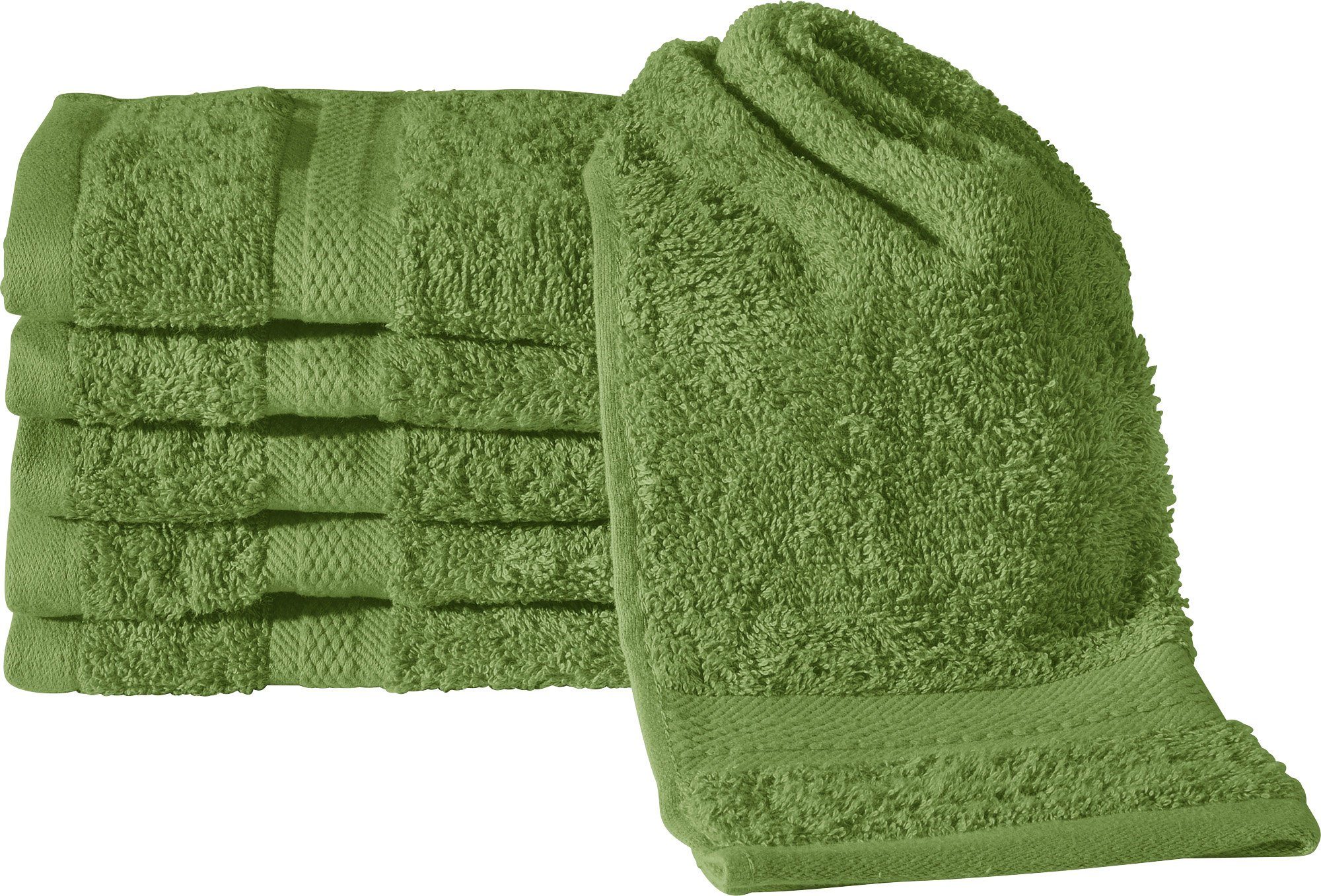 REDBEST Gästehandtuch Gästetuch "Chicago" 6er-Pack, Frottier, Walk-Frottier Uni