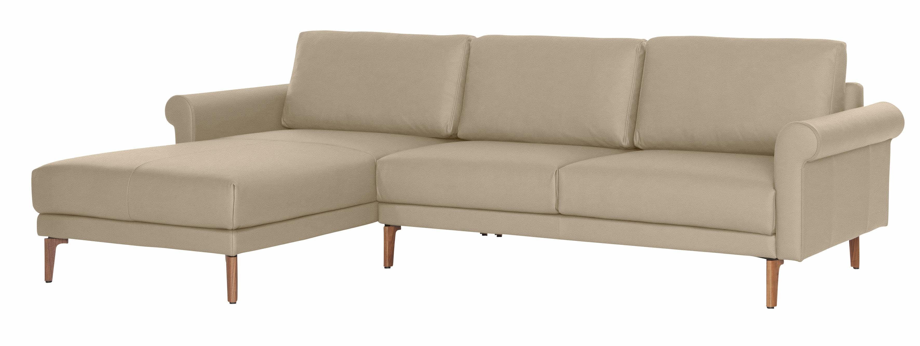 282 Armlehne Landhaus, sofa cm, Schnecke Nussbaum hs.450, Breite Fuß hülsta modern Ecksofa