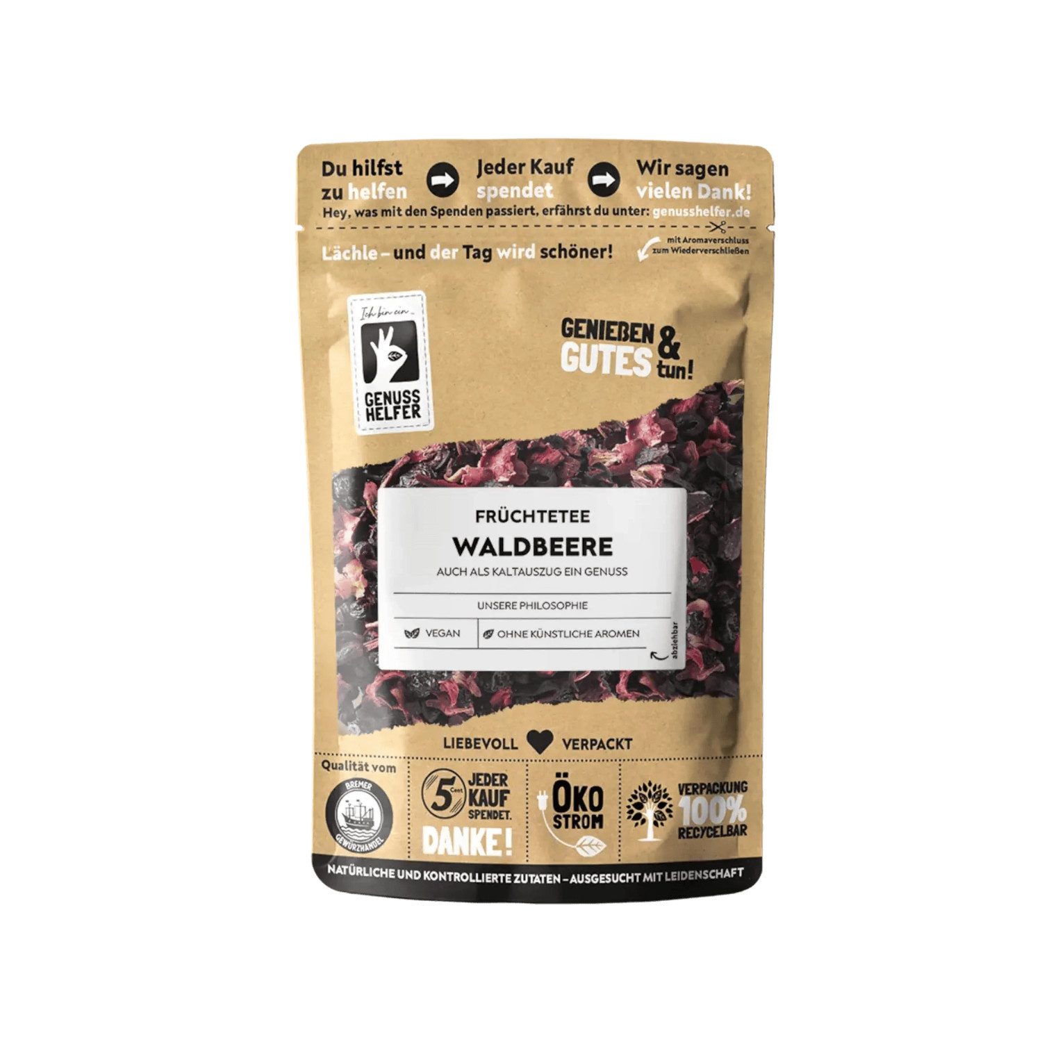 Bremer Gewürzhandel Tee Waldbeerentee, Früchtetee, 100 g