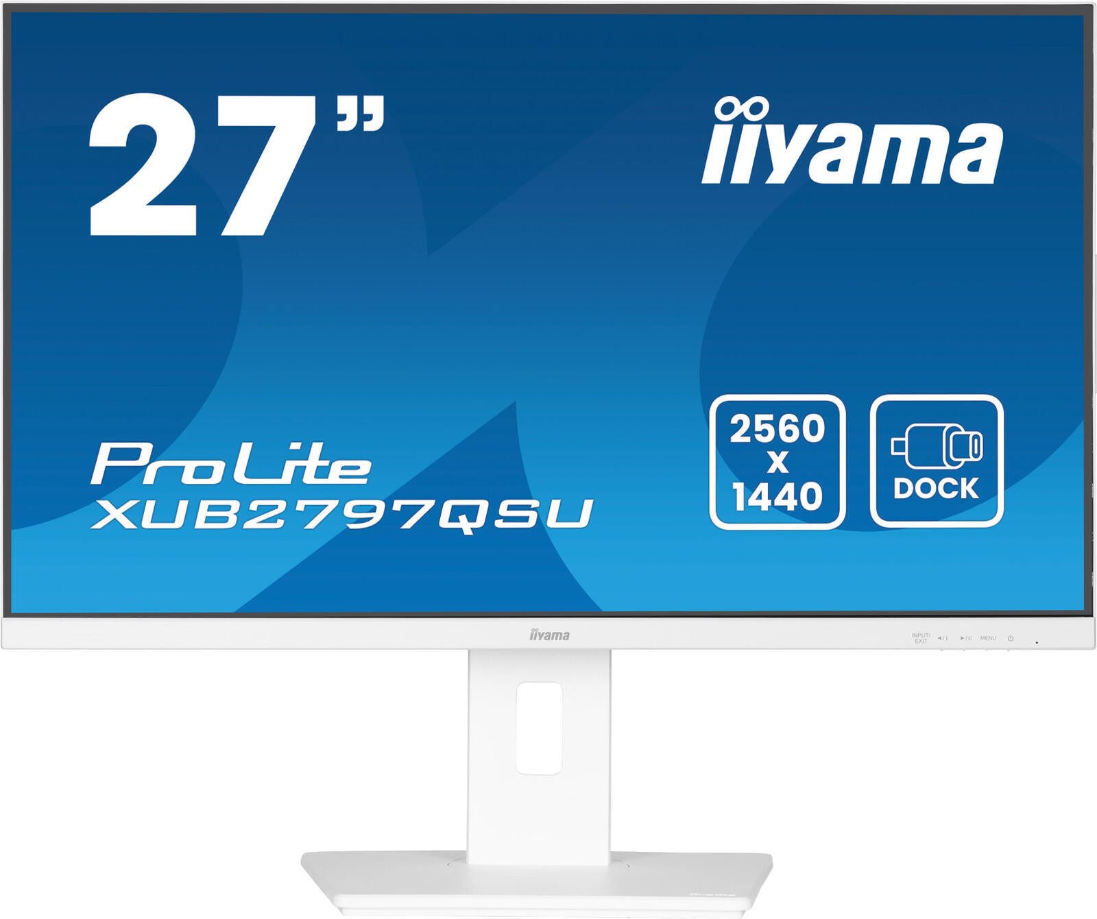 Iiyama XUB2797QSU-W2 TFT-Monitor (2560 x 1440, 1 ms Reaktionszeit, 100 Hz, IPS Panel)