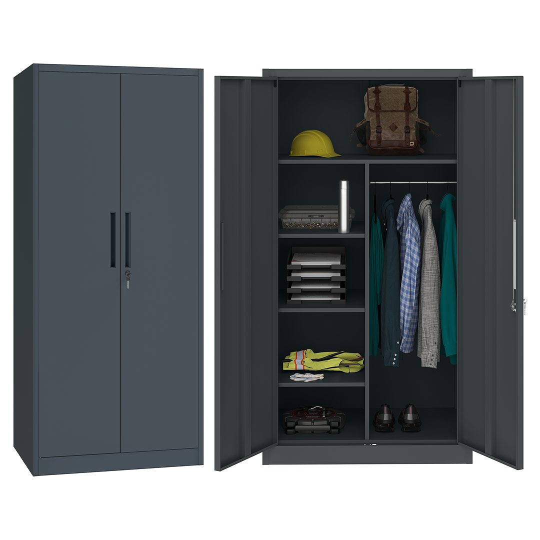 STEELSØN Aktenschrank Regulus (Garderobenschrank, Spind anthrazit, günstig online kaufen