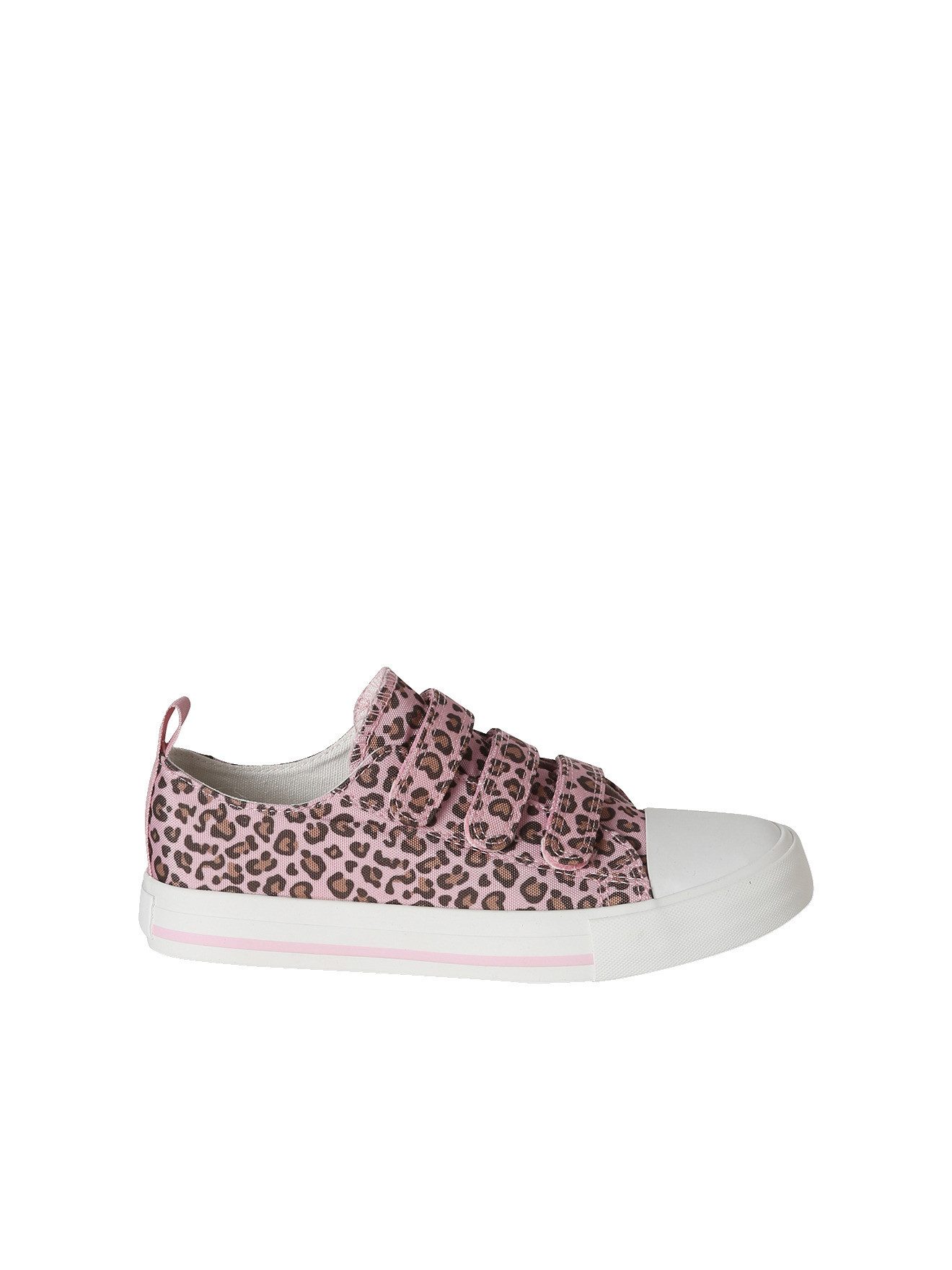 vertbaudet Kinder Stoff-Sneakers mit Leoprint und Klett Sneaker