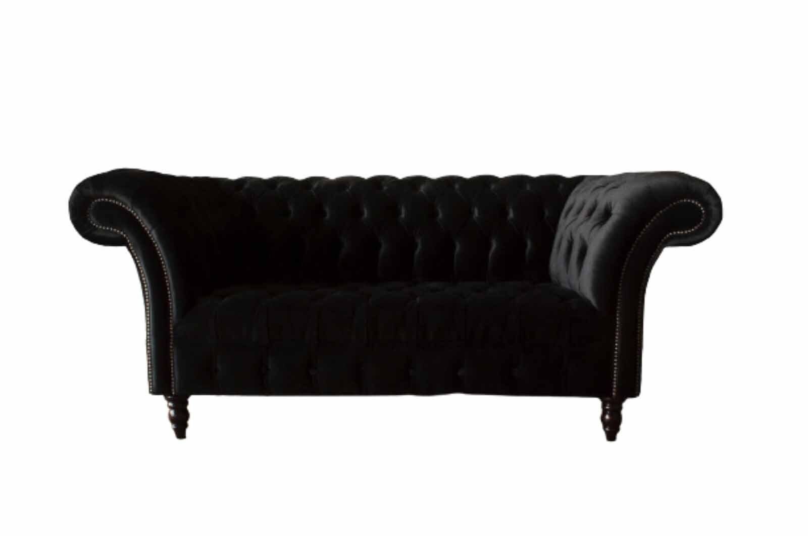 JVmoebel Sofa Chesterfield 2 Sitzer Designer Sofa Couch Polster Luxus Couchen Textil, Made In Europe