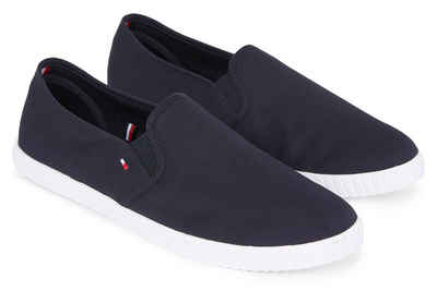 Tommy Hilfiger CANVAS SLIP-ON SNEAKER Slipper Freizeitschuh, Slip On Кросівки, Sommerschuh mit Gummizug, schmale Form