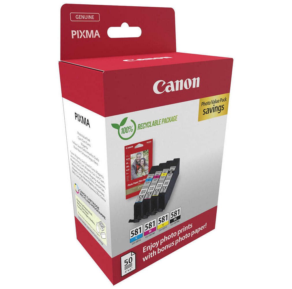 Thumbnail - Canon Canon CLI-581 Druckerpatronen Value Pack - 1 x sch Tintenpatrone
