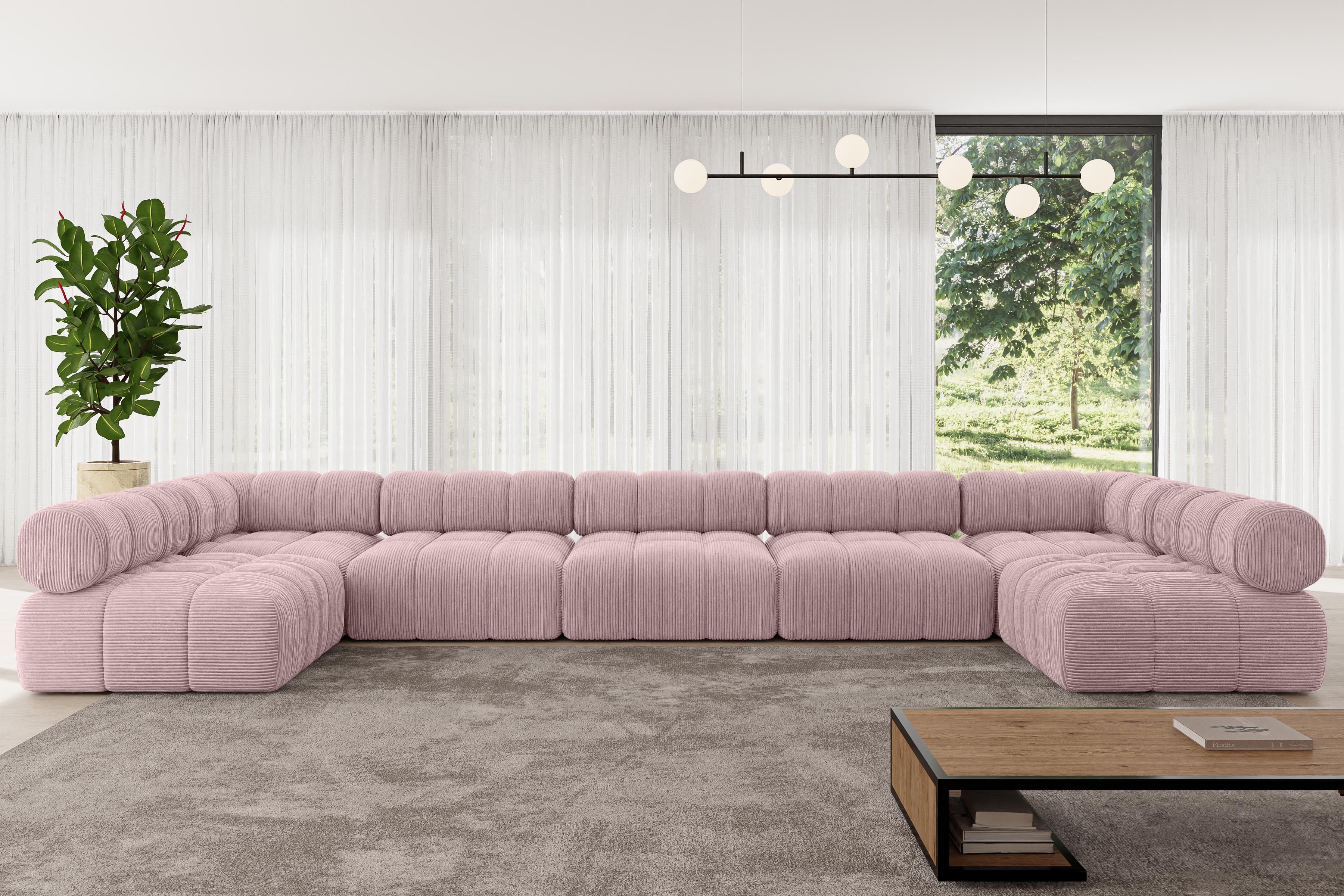 ALTDECOR Wohnlandschaft Garvo-U3, Corner Sofa U-Form günstig online kaufen
