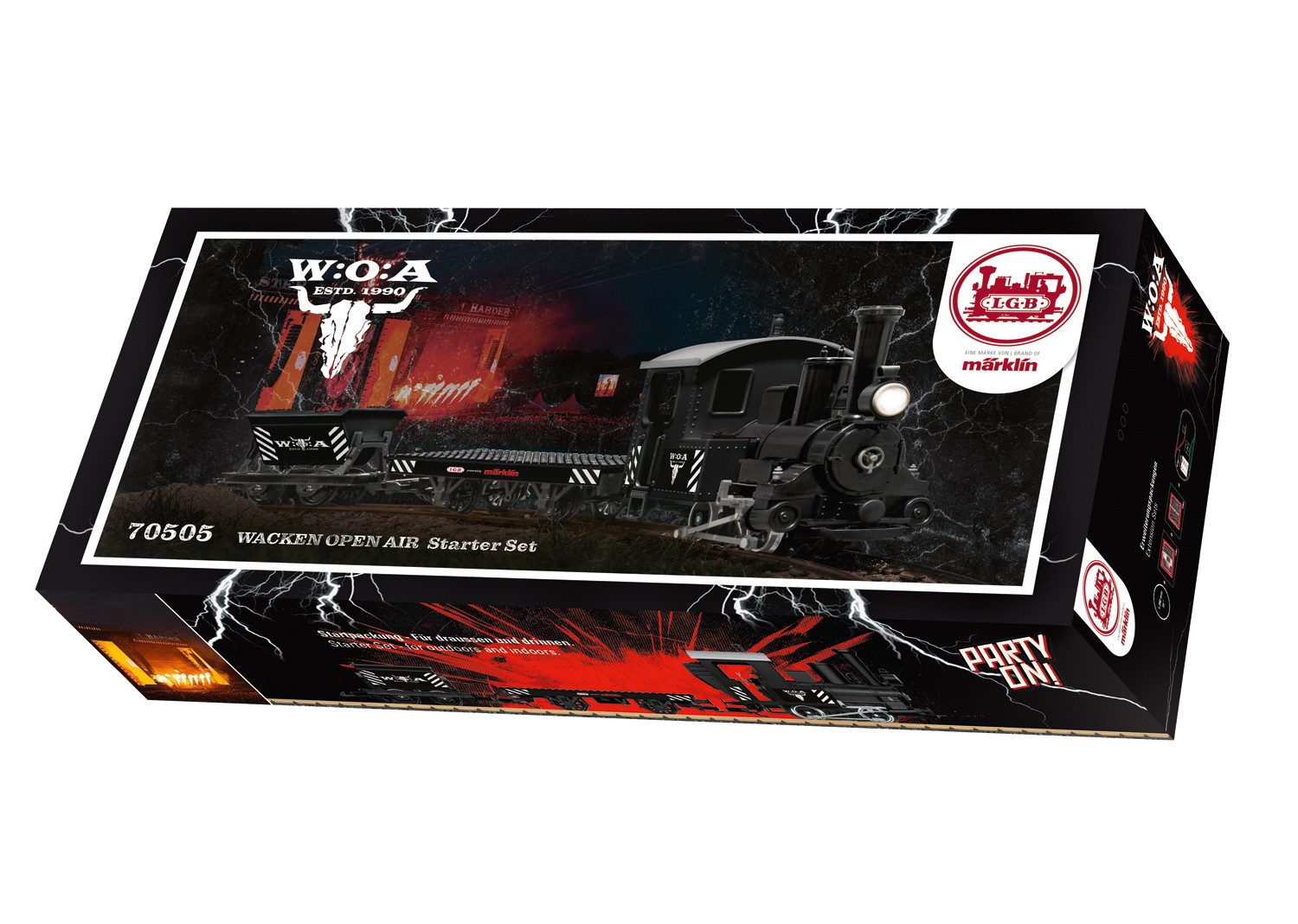 LGB Modelleisenbahn-Set LGB, Startset W:O:A - L70505, Spur G, mit Licht