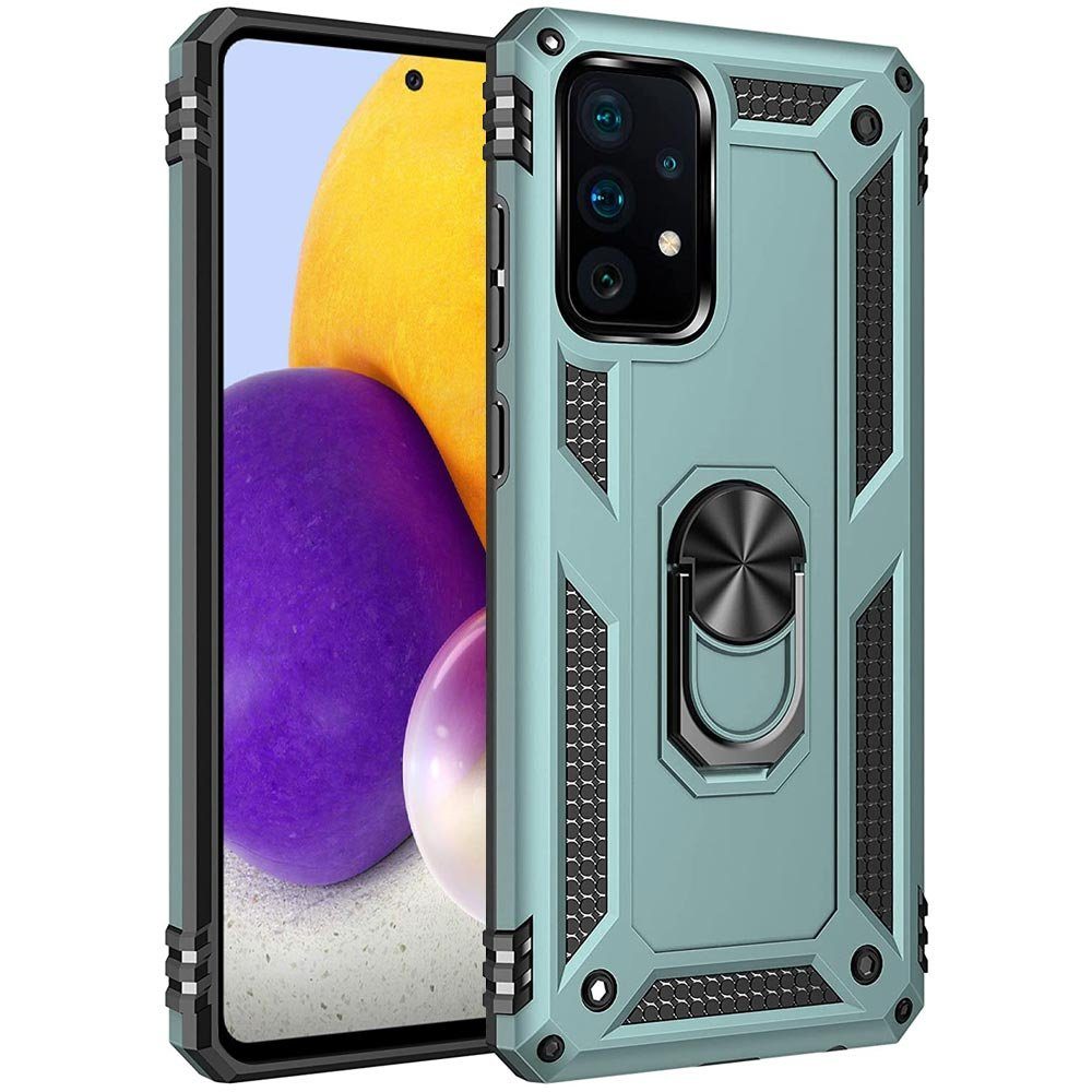 FITSU Handyhülle Handyhülle für Samsung Galaxy A72 Hülle Outdoor Case 6,7 Zoll, Robuste Handyhülle stabile Schutzhülle Cover Case mit Kamera Slider