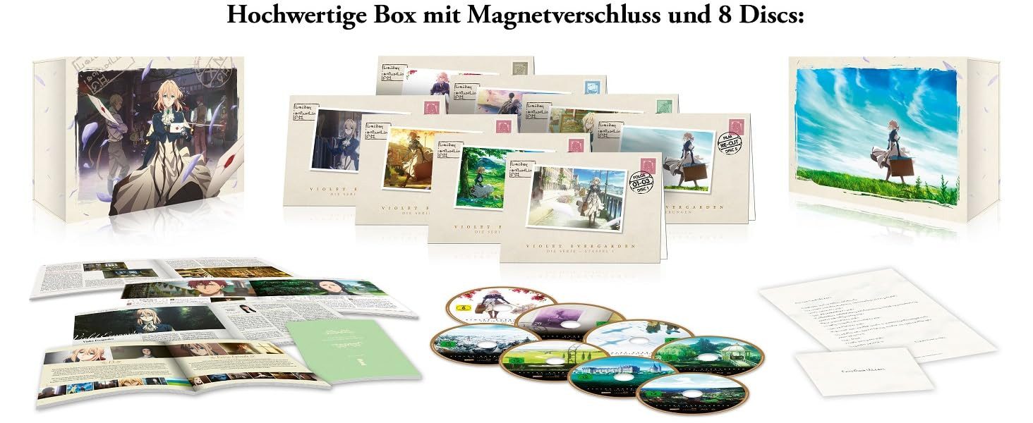 Leonine DVD Violet Evergarden Gesamtedition - Limited Collector's Edition, (Box-Set, 8-St), Komplette Serie + Extras