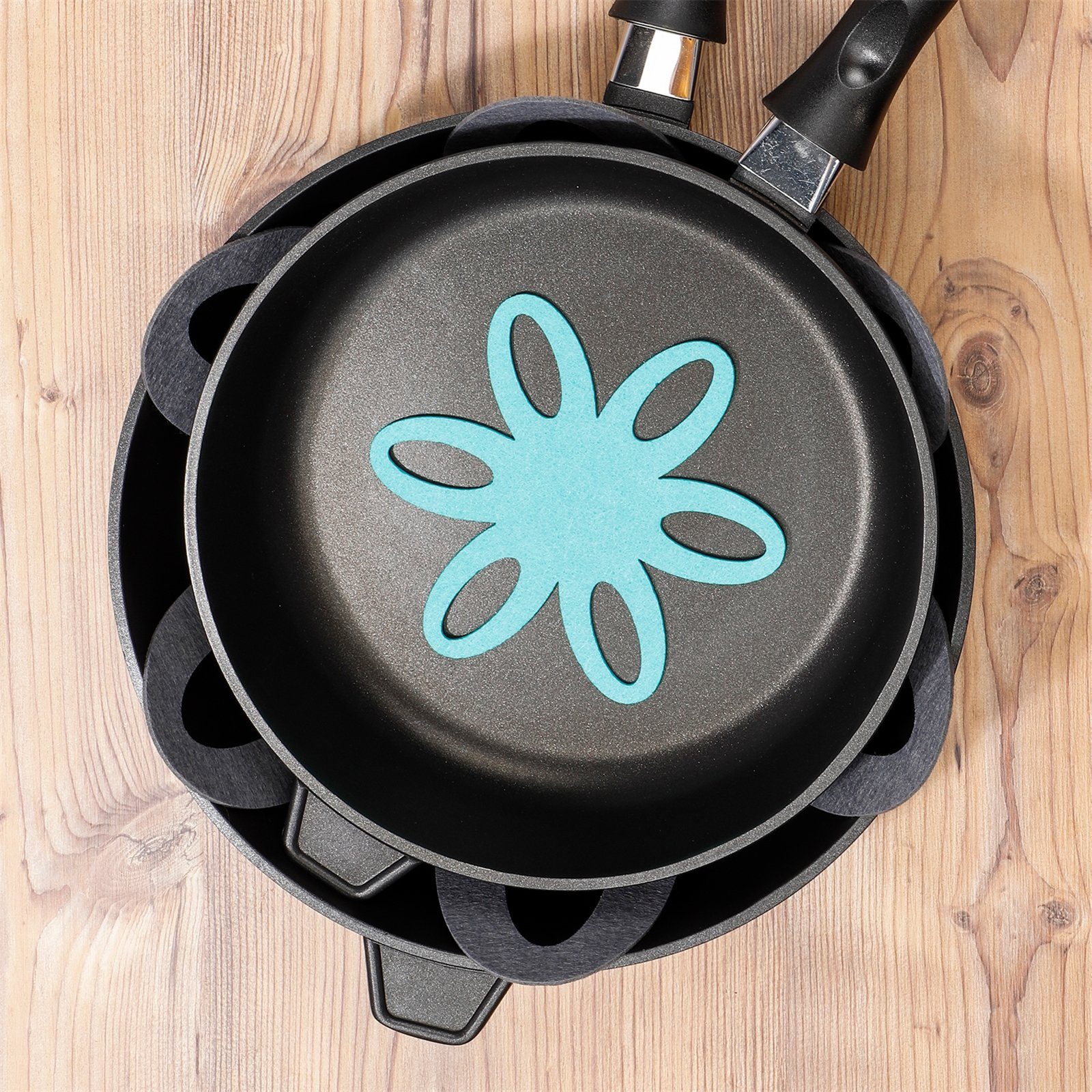 Neuetischkultur Pfannenschoner Pfannenschutz 2er Set, Topfschutz Pfannenmatte