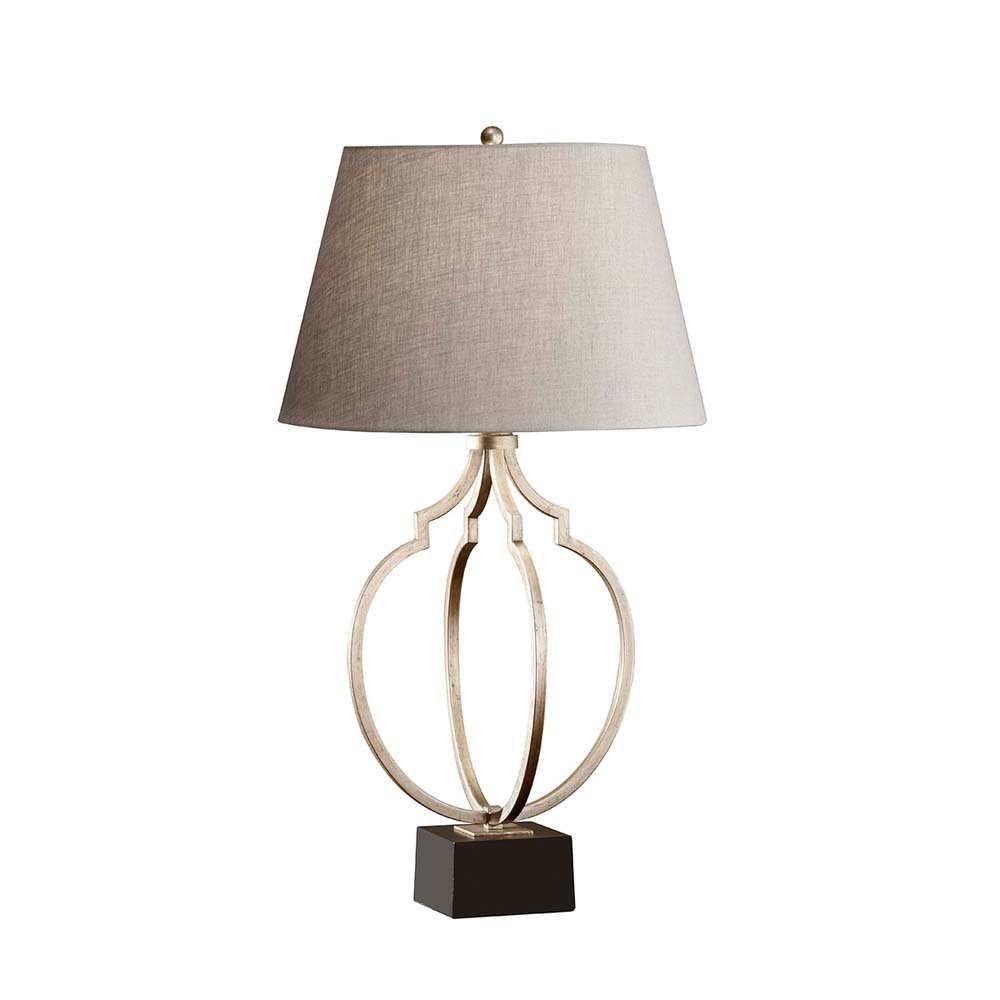 Elstead LIGHTING LED Tischleuchte, Leuchtmittel nicht inklusive, Tischleuchte Schreibtischleuchte Nachttischlampe Beistelllampe Silber