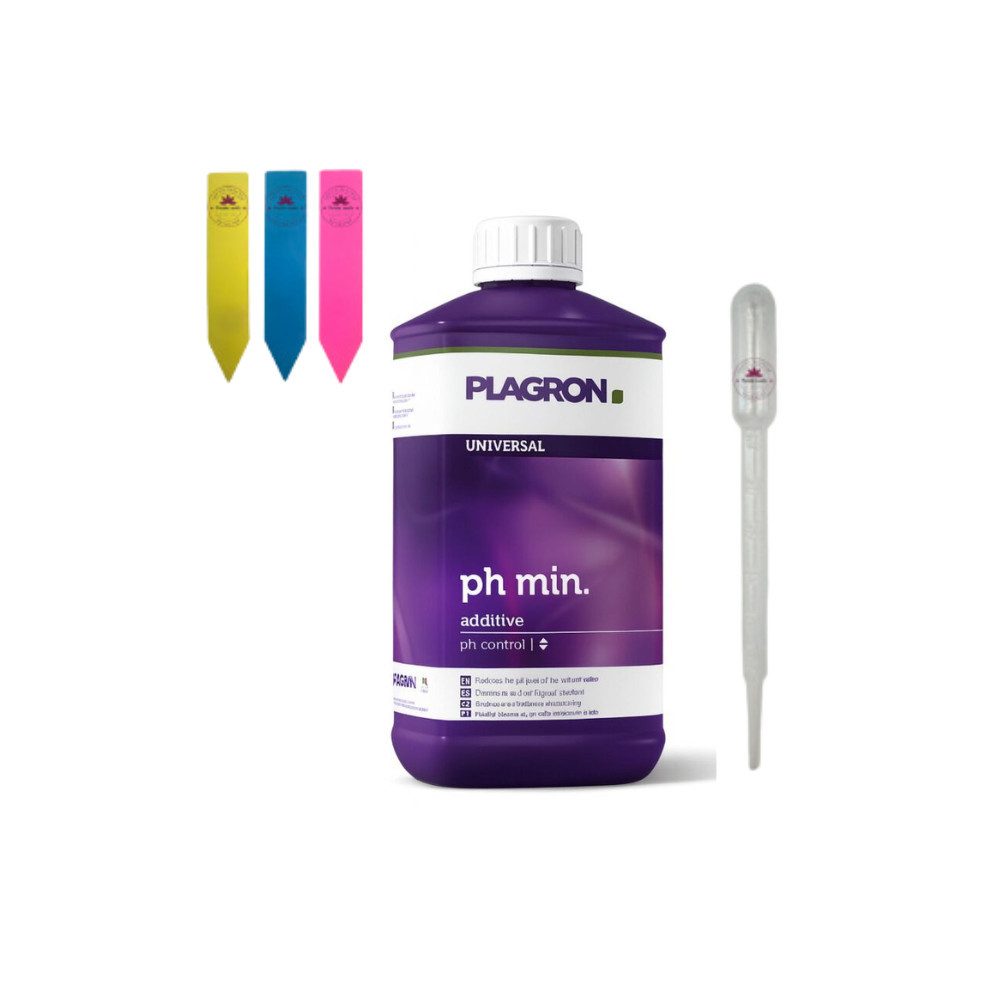 Plagron Pflanzendünger Plagron pH- Minus, 1L pH-Minus inklusive Dosierhilfe, Flüssiger pH-Senker für Nährlösungen
