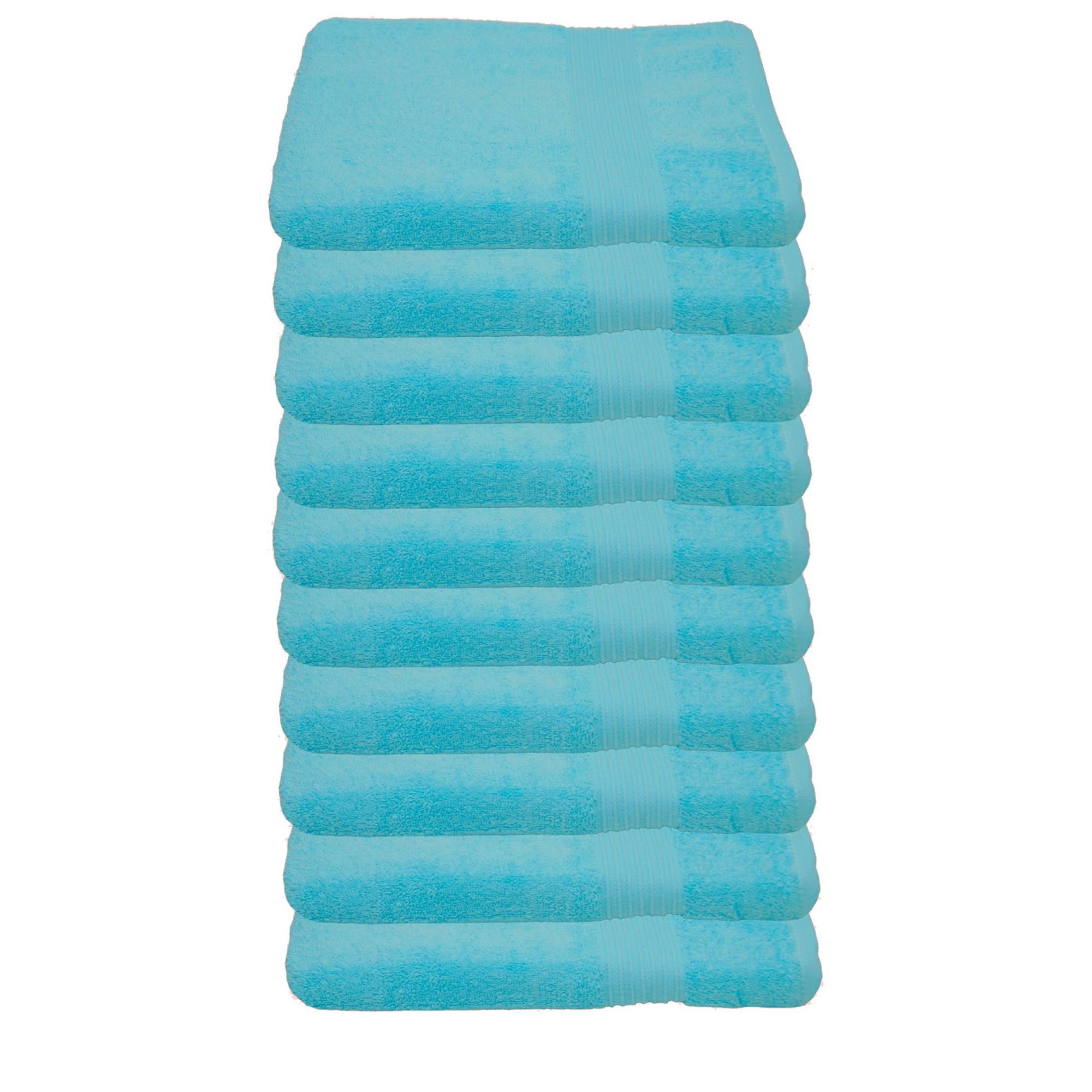 Julie Julsen Gästehandtücher 10-Gästehandtücher-Babyblau-Gästetuch 30 x günstig online kaufen
