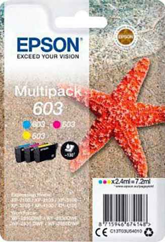 Epson Multipack 603 Tintenpatrone (original Druckerpatrone 603 cyan/magenta/gelb)