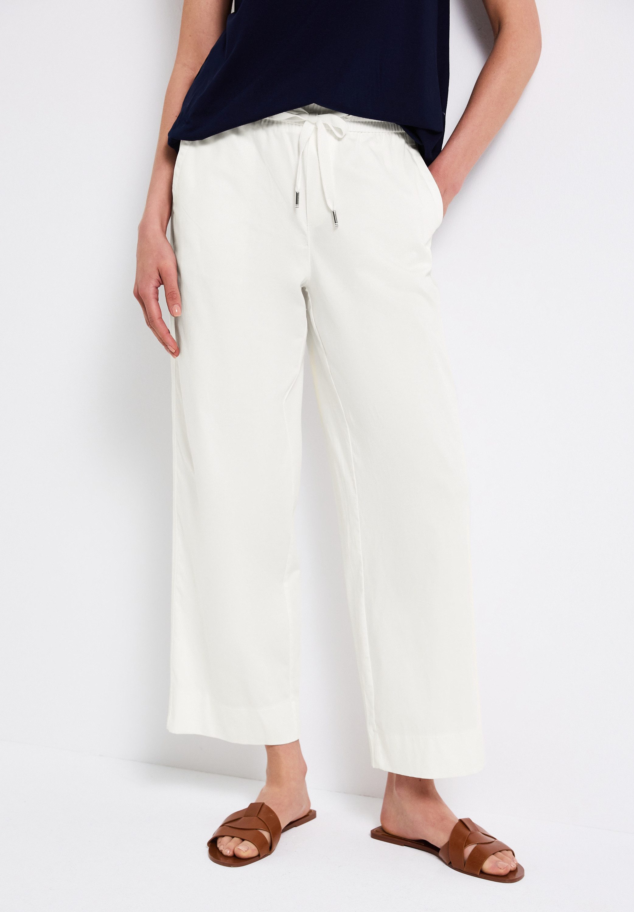 STREET ONE Stoffhose Sommerhose mit elastischem Bund günstig online kaufen