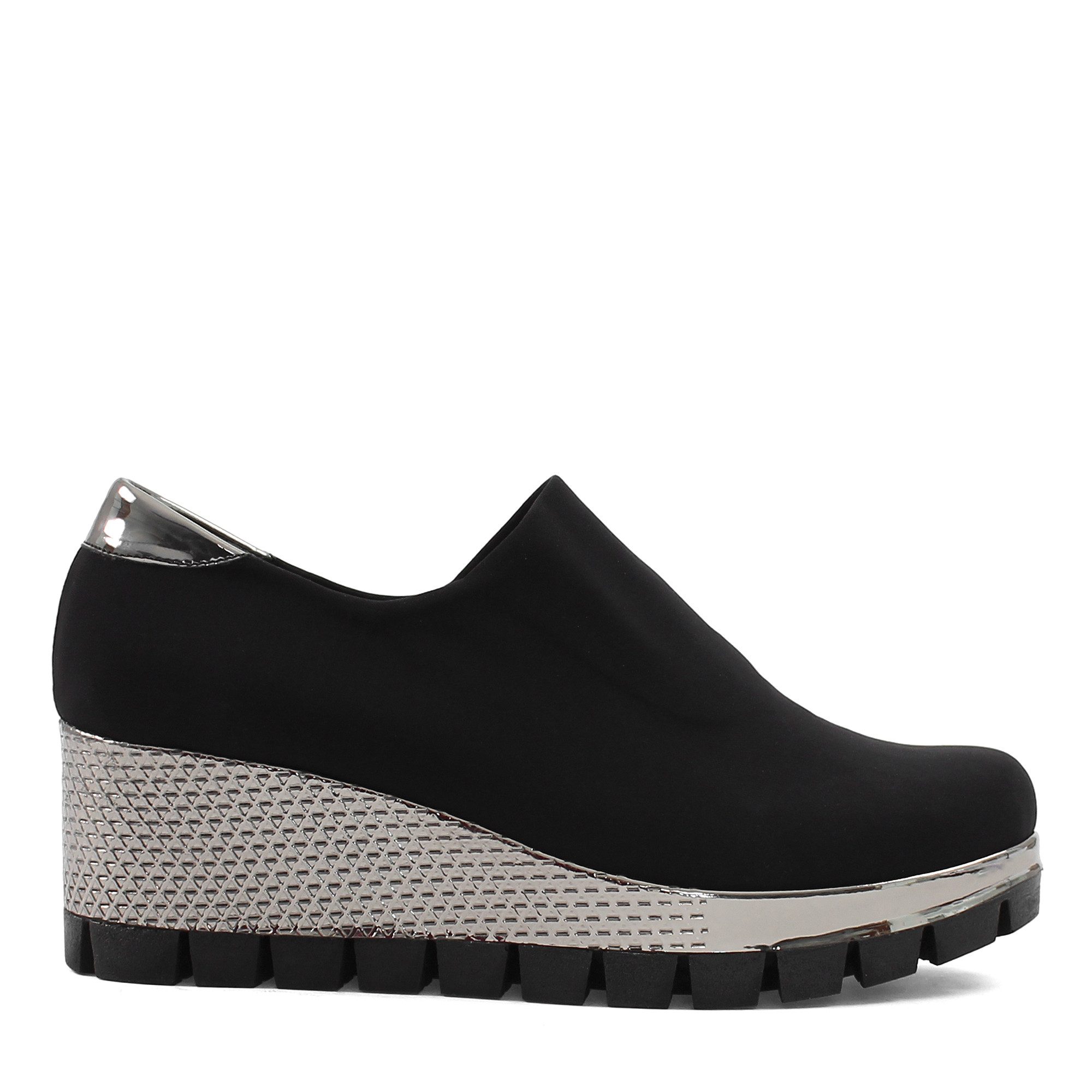 Celal Gültekin Plateau Sneaker Damen Slip-On Schwarz – Keilabsatz Damen Sch günstig online kaufen