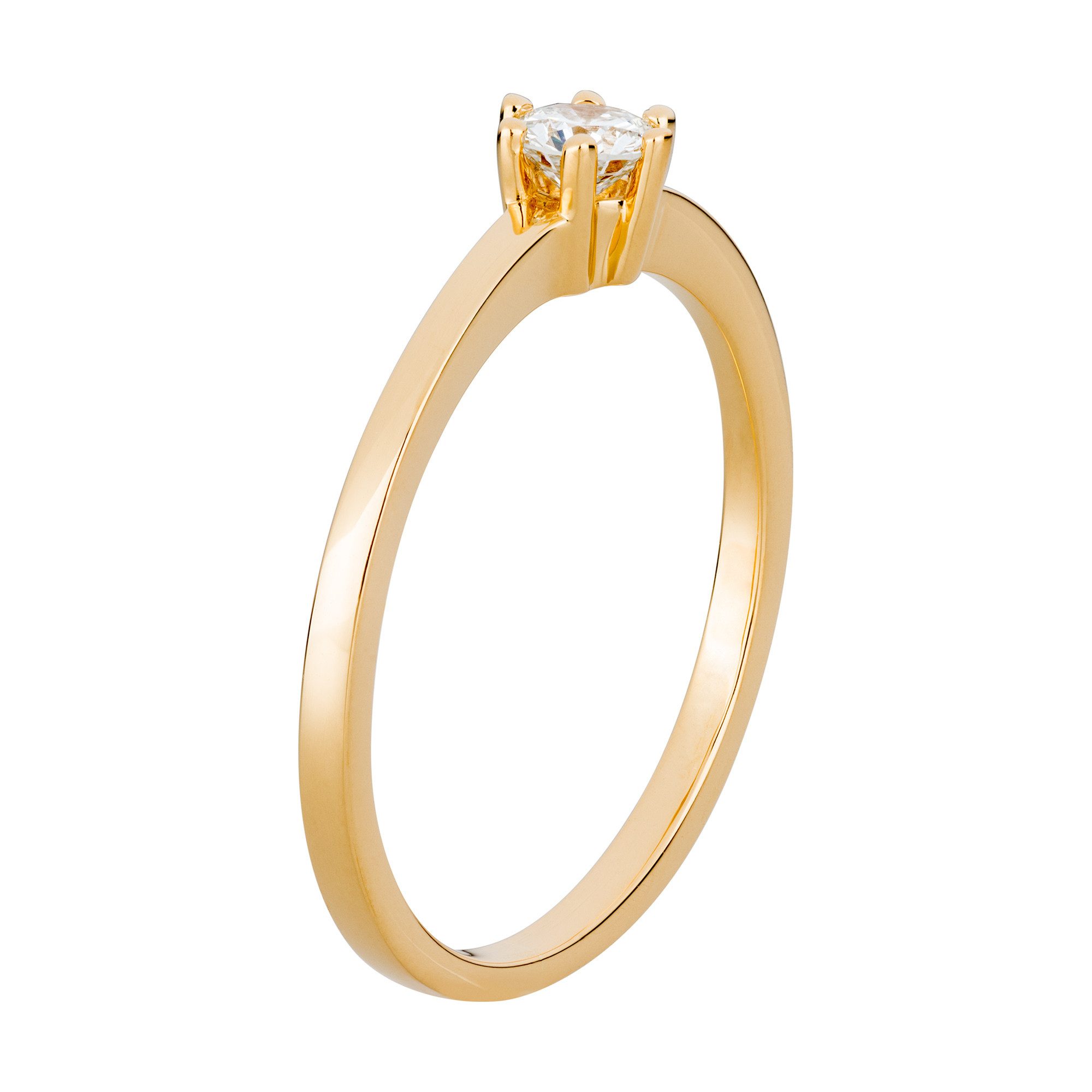 Orolino Fingerring Gold 750 mit natürlichem Brillant 0,25ct. günstig online kaufen