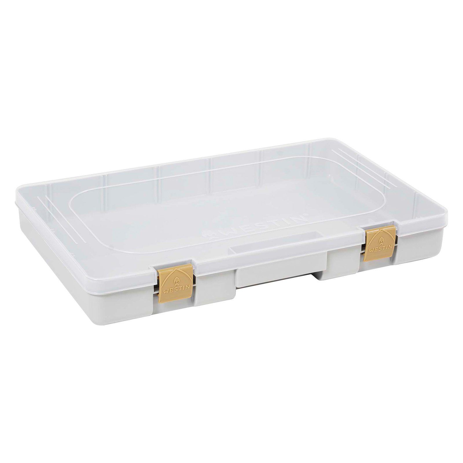 WESTIN Angelkoffer, Westin W3 Game Tackle Box 36x22,5x5cm Grey/Clear Angelbox