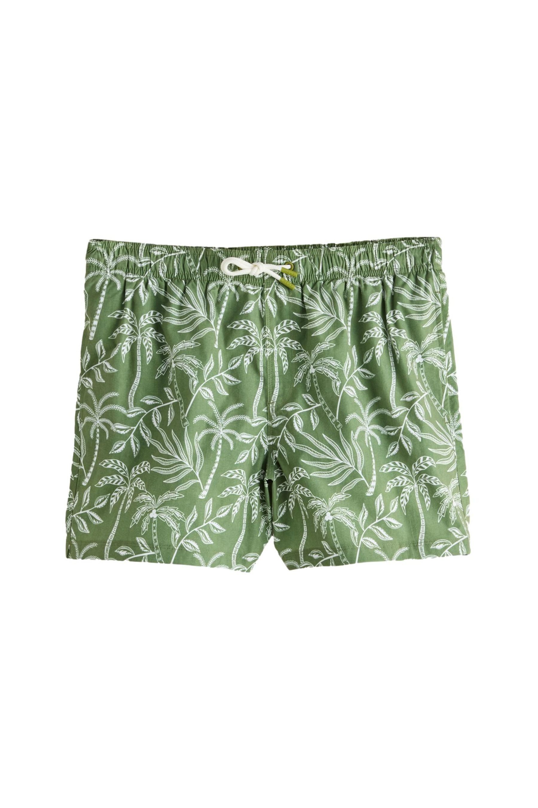 Badeshorts Badeshorts mit Palmen-Print, 5 Zoll