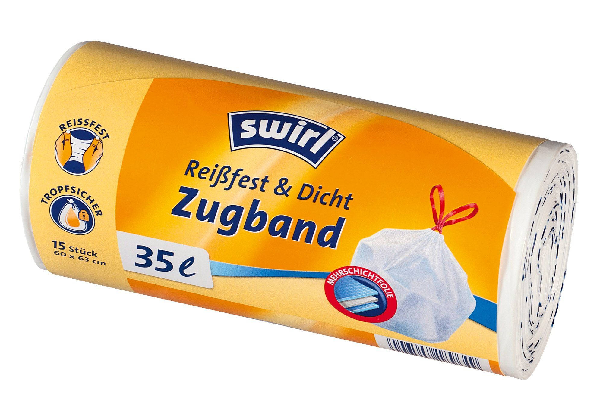 Müllbeutel Swirl Zugband-Müllbeutel 35l