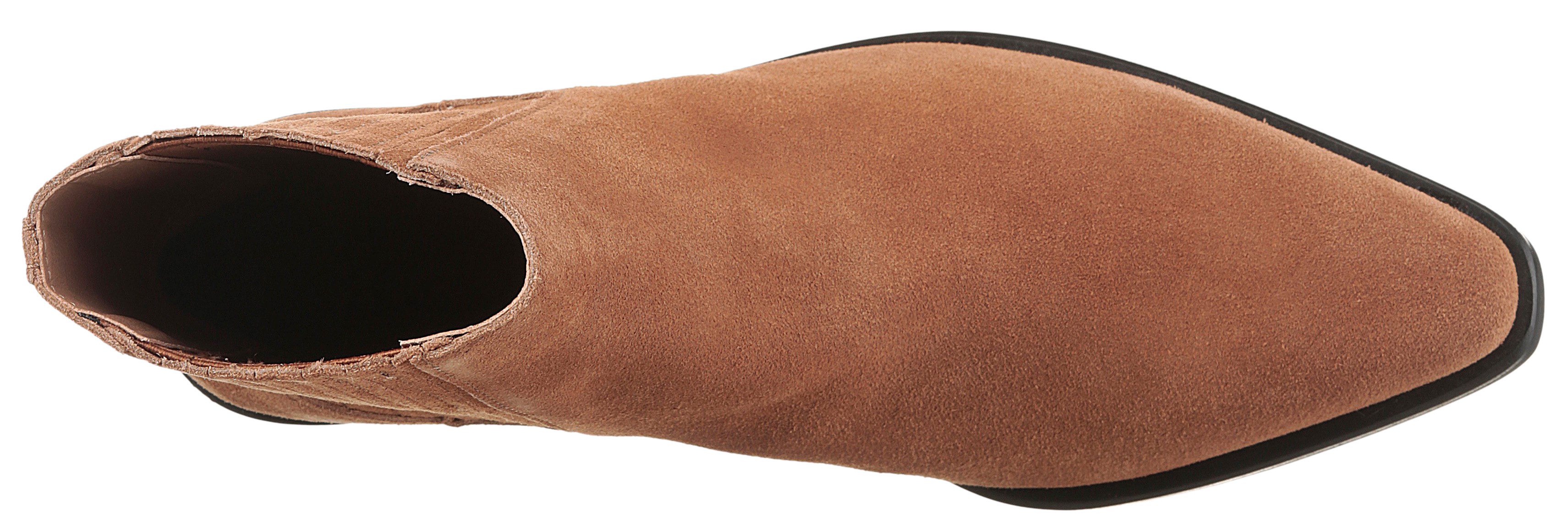 BOSS Niara Cowboy Stiefelette Cowboyboots, Westernstiefelette, Blockabsatz, in spitzer Form