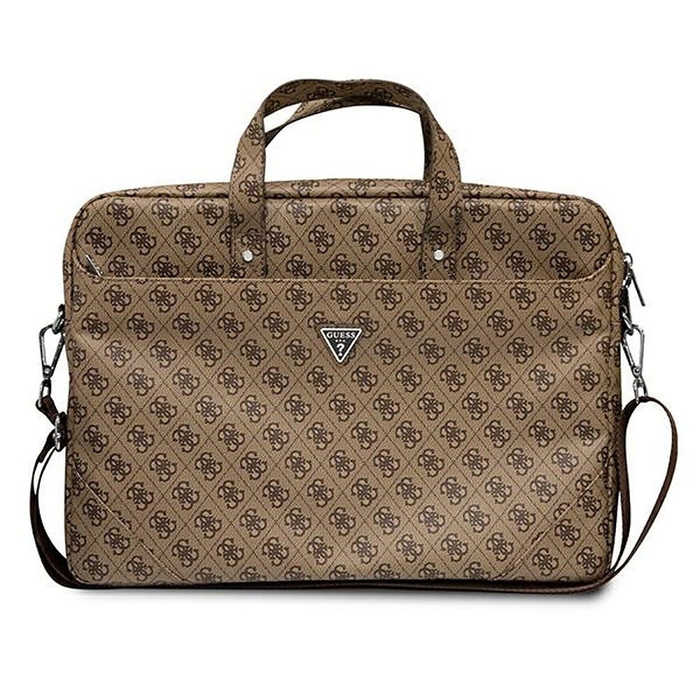 Guess Laptoptasche Notebooktasche Businesstasche Aktentasche (Spar-Set, 1-tlg., 42 x 31 x 4 cm elegant), Laptopfach bis 16 Zoll, Trolleyband, Schultergurt