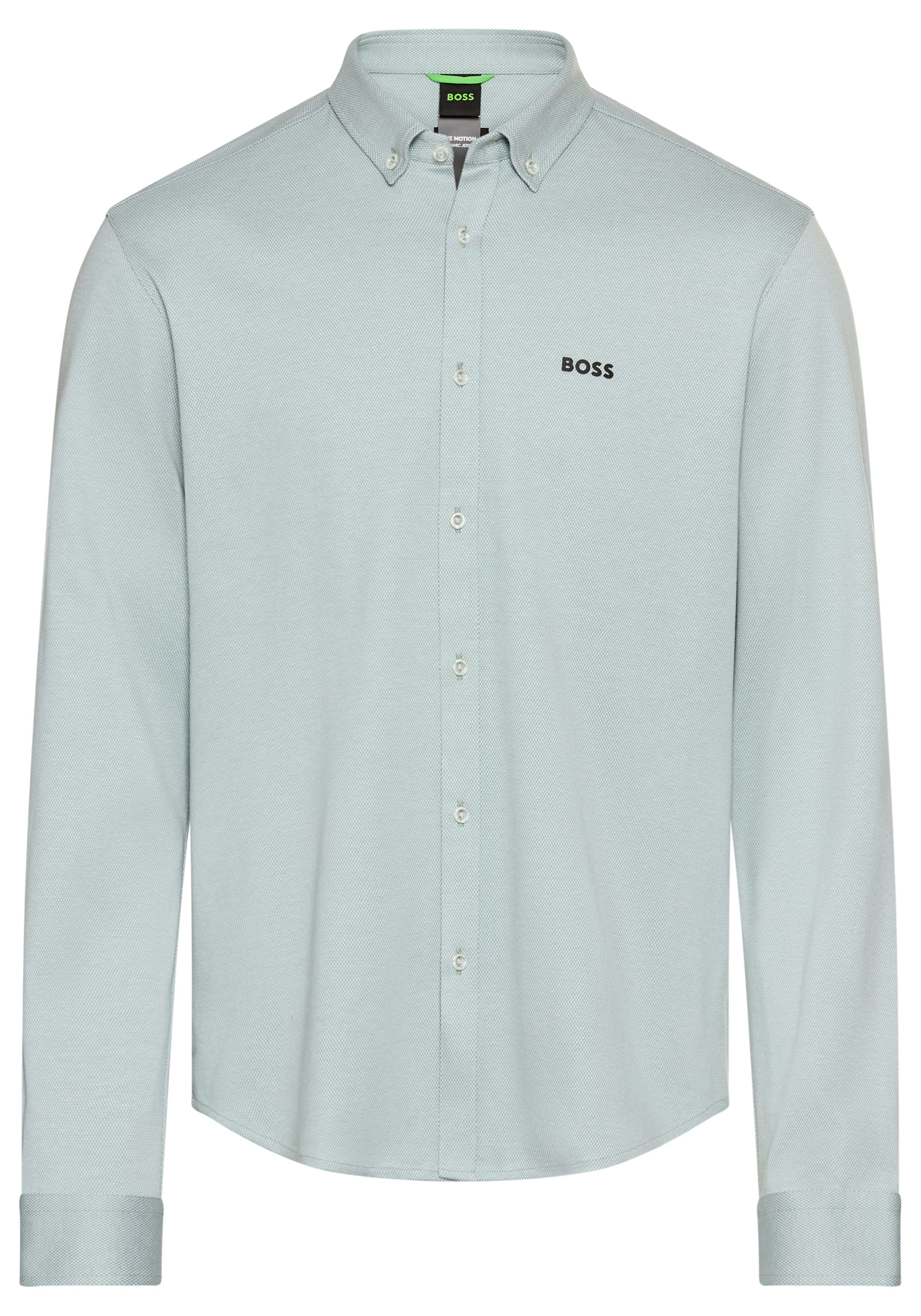 BOSS GREEN Langarmhemd B_MOTION_L mit Logo-Druck günstig online kaufen