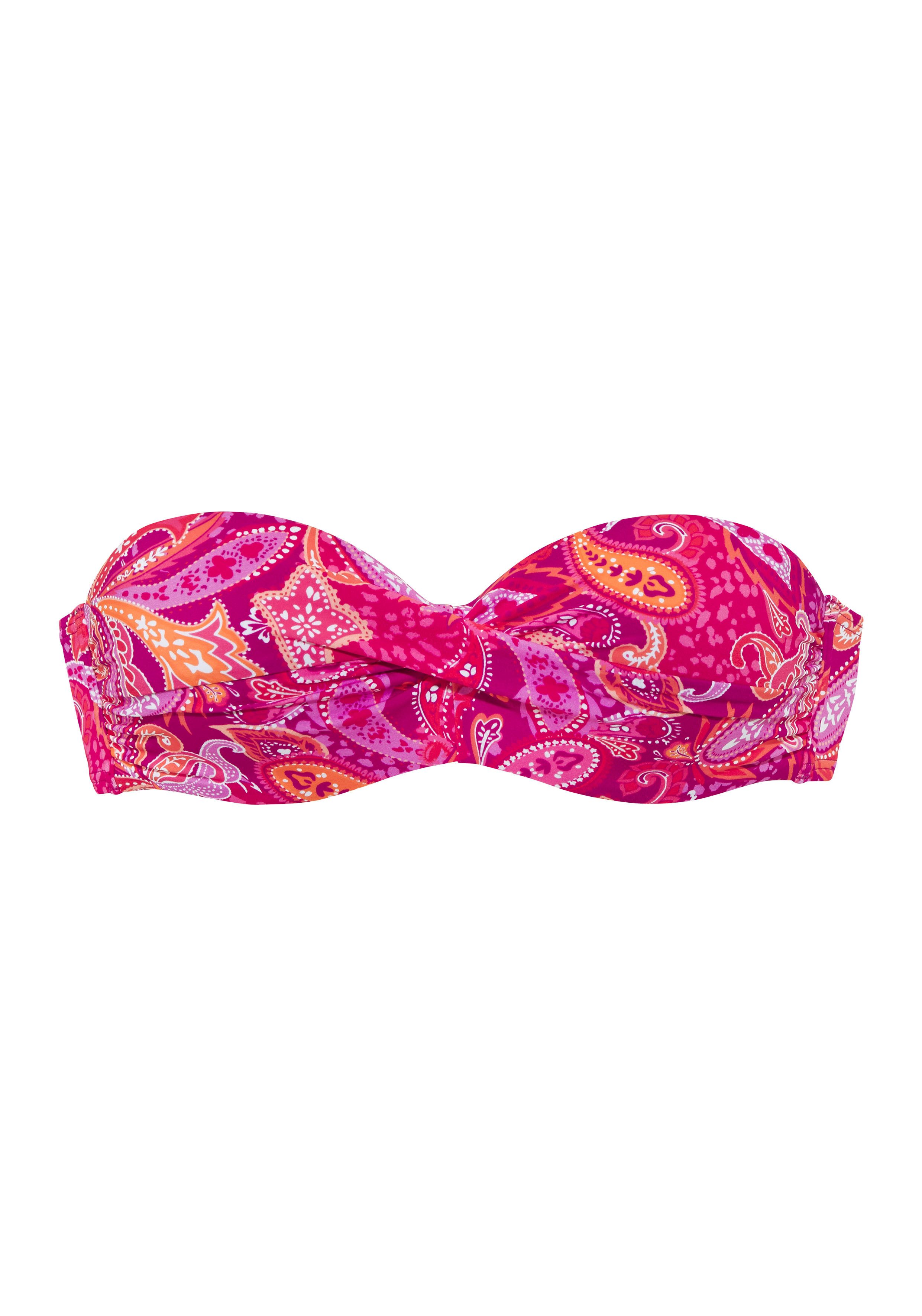 Vivance Bügel-Bandeau-Bikini-Top Pretty, mit modischem Paisleymuster und Wickeloptik