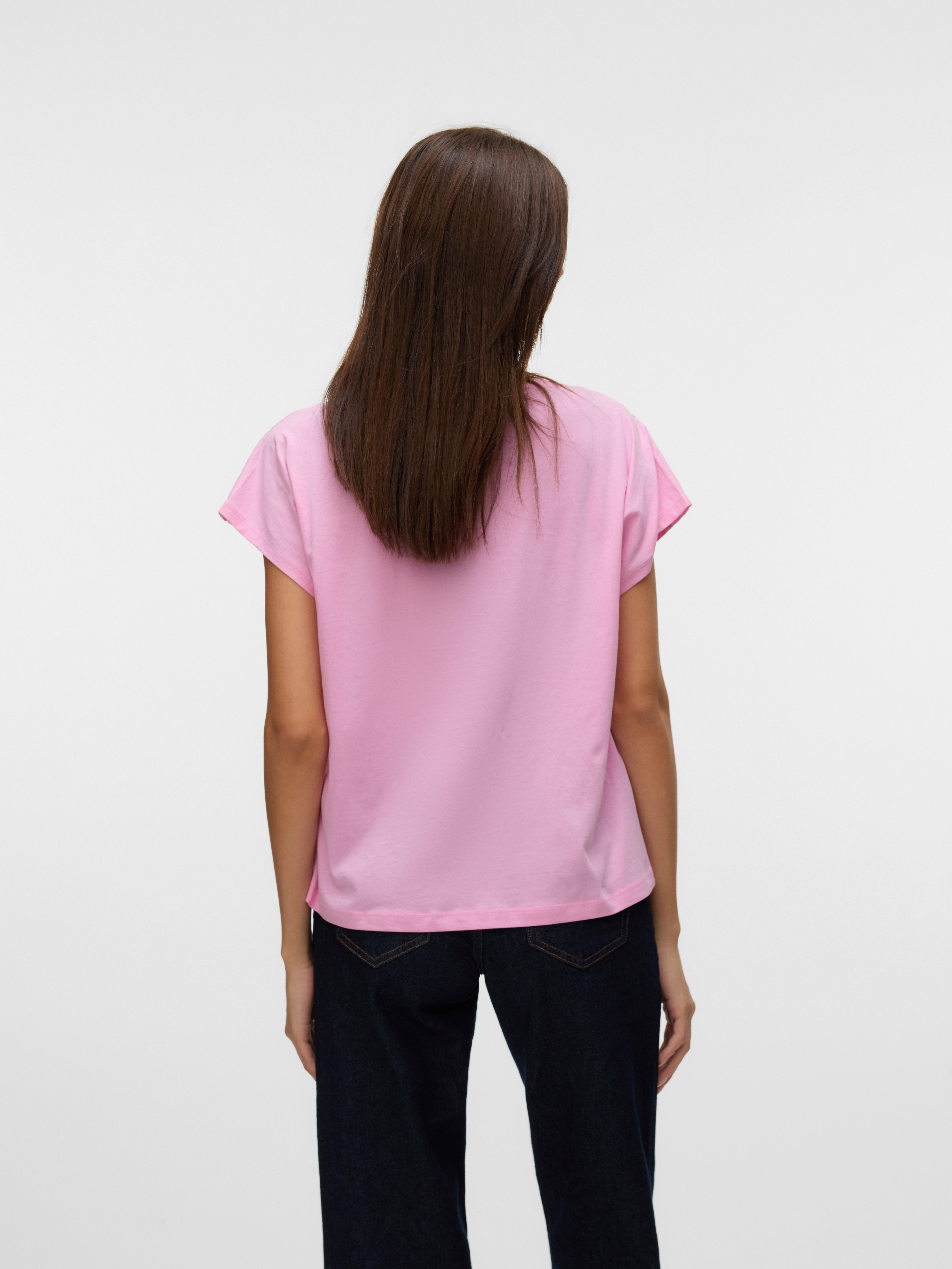 Vero Moda Kurzarmshirt VMEMMY SS LACE TAPE TOP JRS GA NOOS