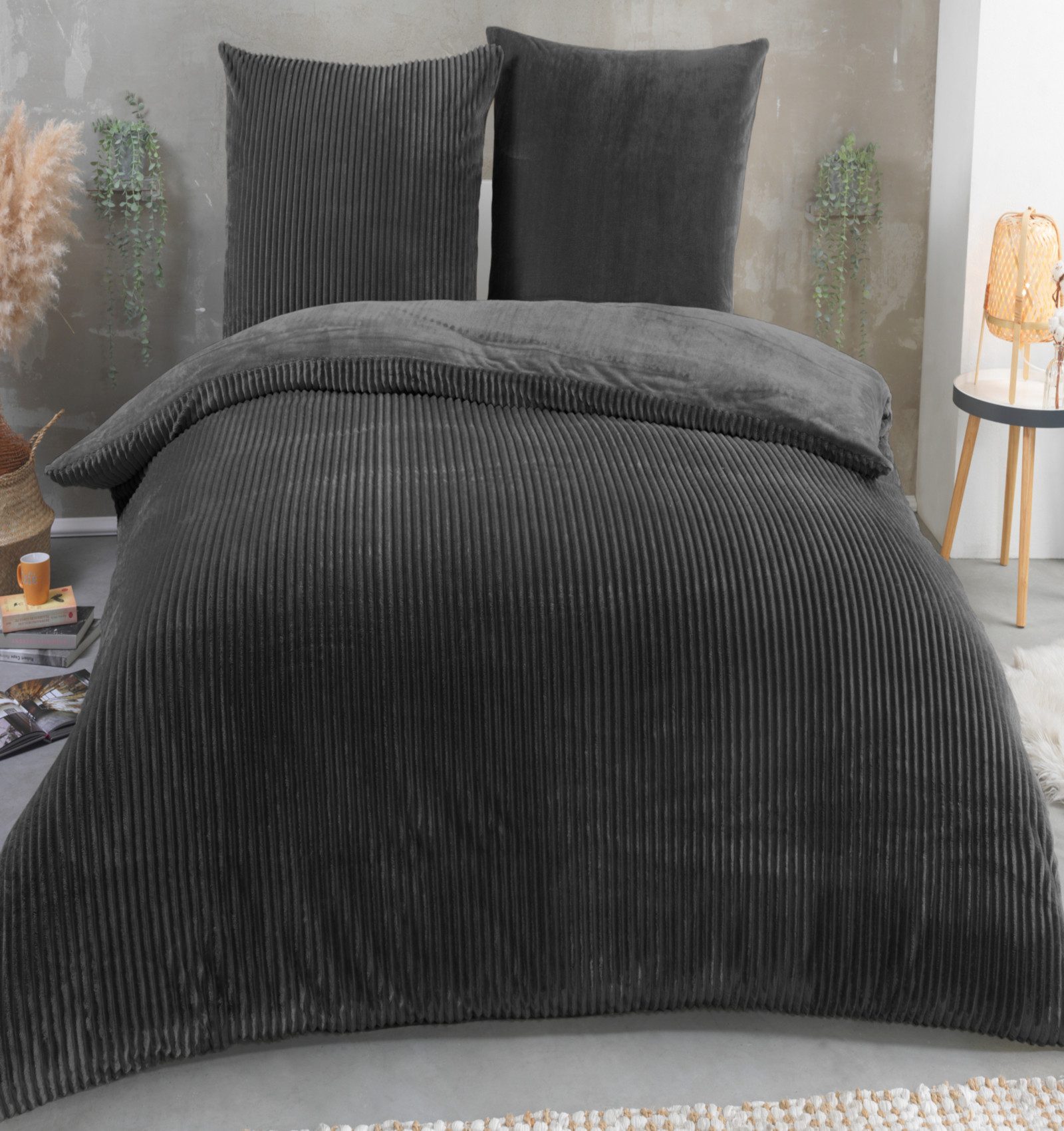 Kuscheli Wendebettwäsche 200x200 + 2x 80x80 günstig online kaufen