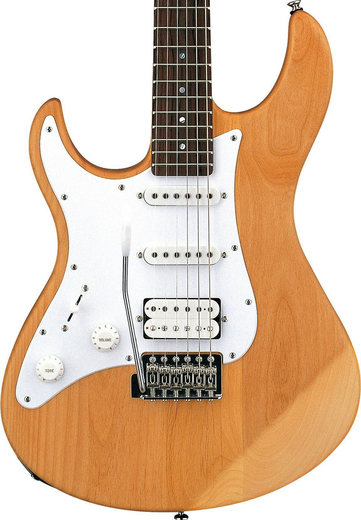 Yamaha E-Gitarre Yamaha Pacifica 112JL YNS Lefthand E-Gitarre Yellow Natural Satin, ST, E-Gitarre für Linkshänder