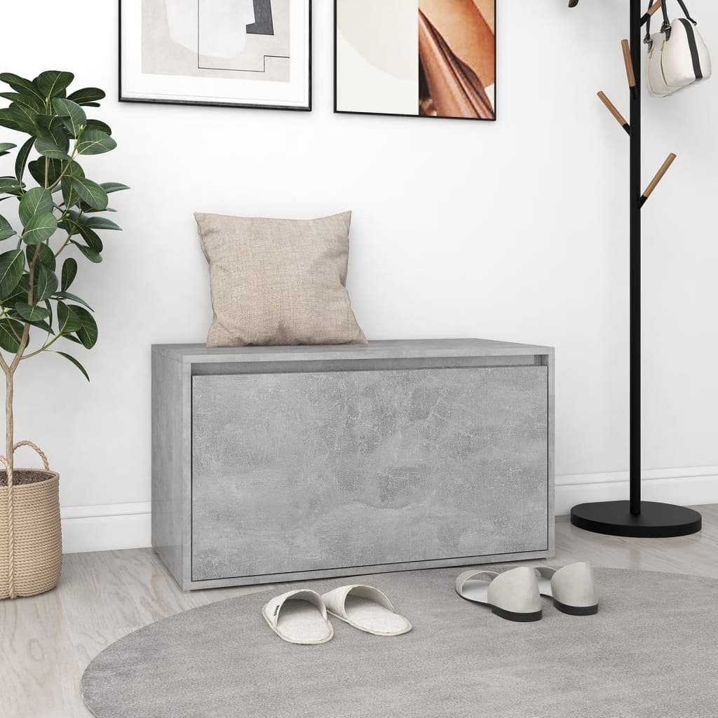 vidaXL Schuhbank in Betongrau (LxBxH: 80x40x45 cm)