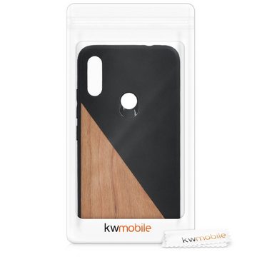 kwmobile Handyhülle Hülle für Xiaomi Redmi Note 7 / Note 7 Pro, Handyhülle Handy Cover Schutzhülle - Holz Zwei Farben Design