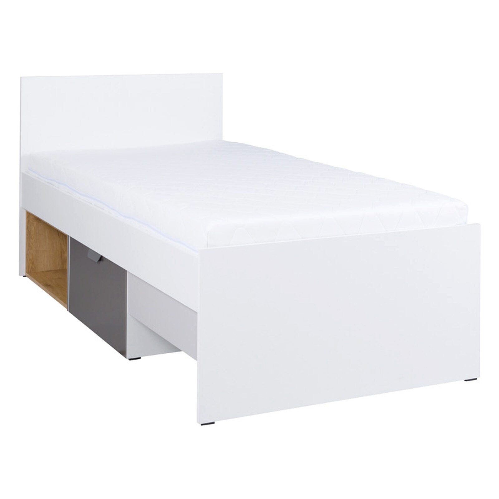 ROYAL24_MARKT Jugendbett Joker Einzelbett 90 × 200 cm mit Schublade