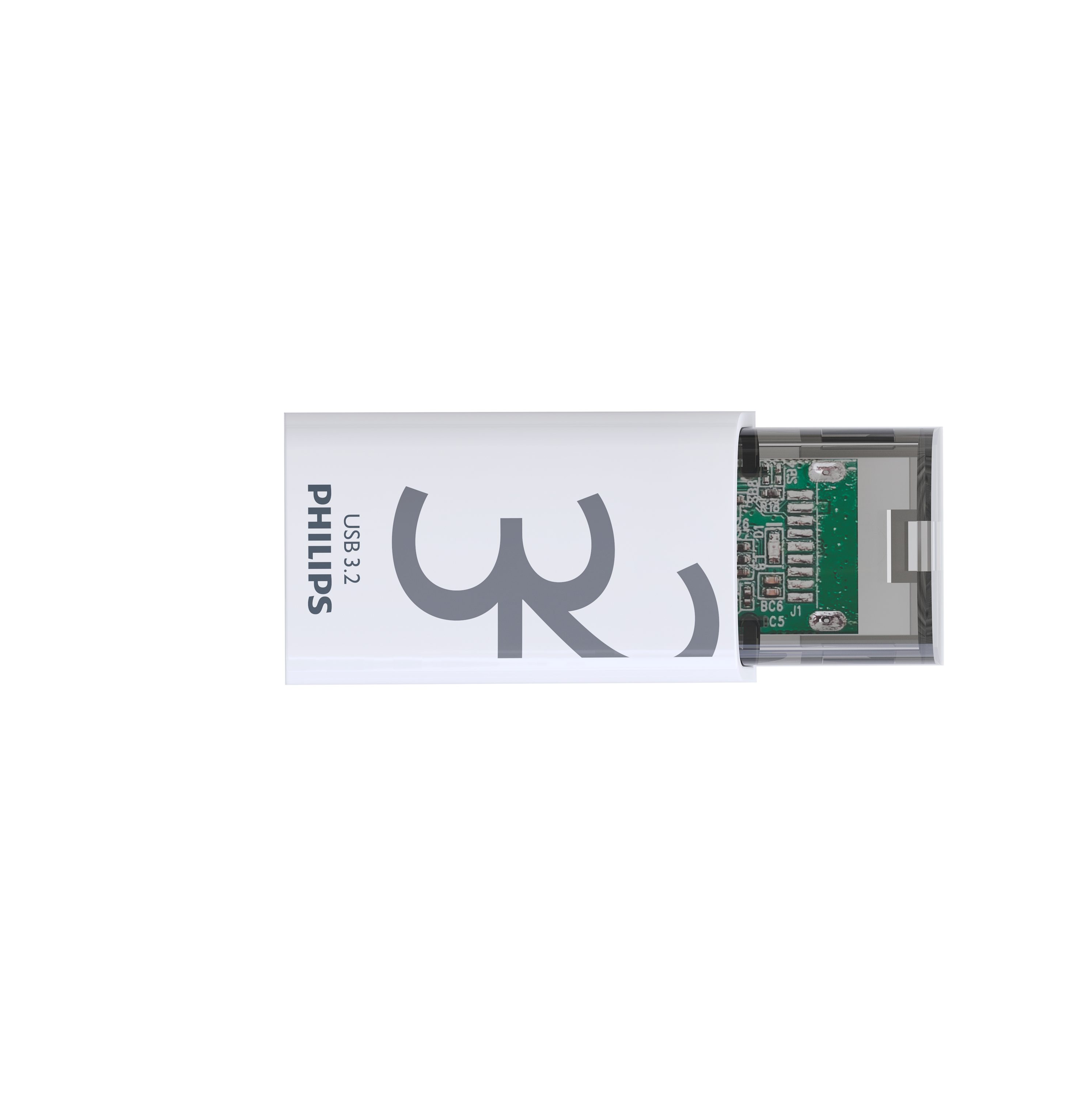 Philips FM32FD175B/00 USB-Stick (USB 3.2, Lesegeschwindigkeit 120,00 MB/s, Click Edition USB-C, 32 GB)