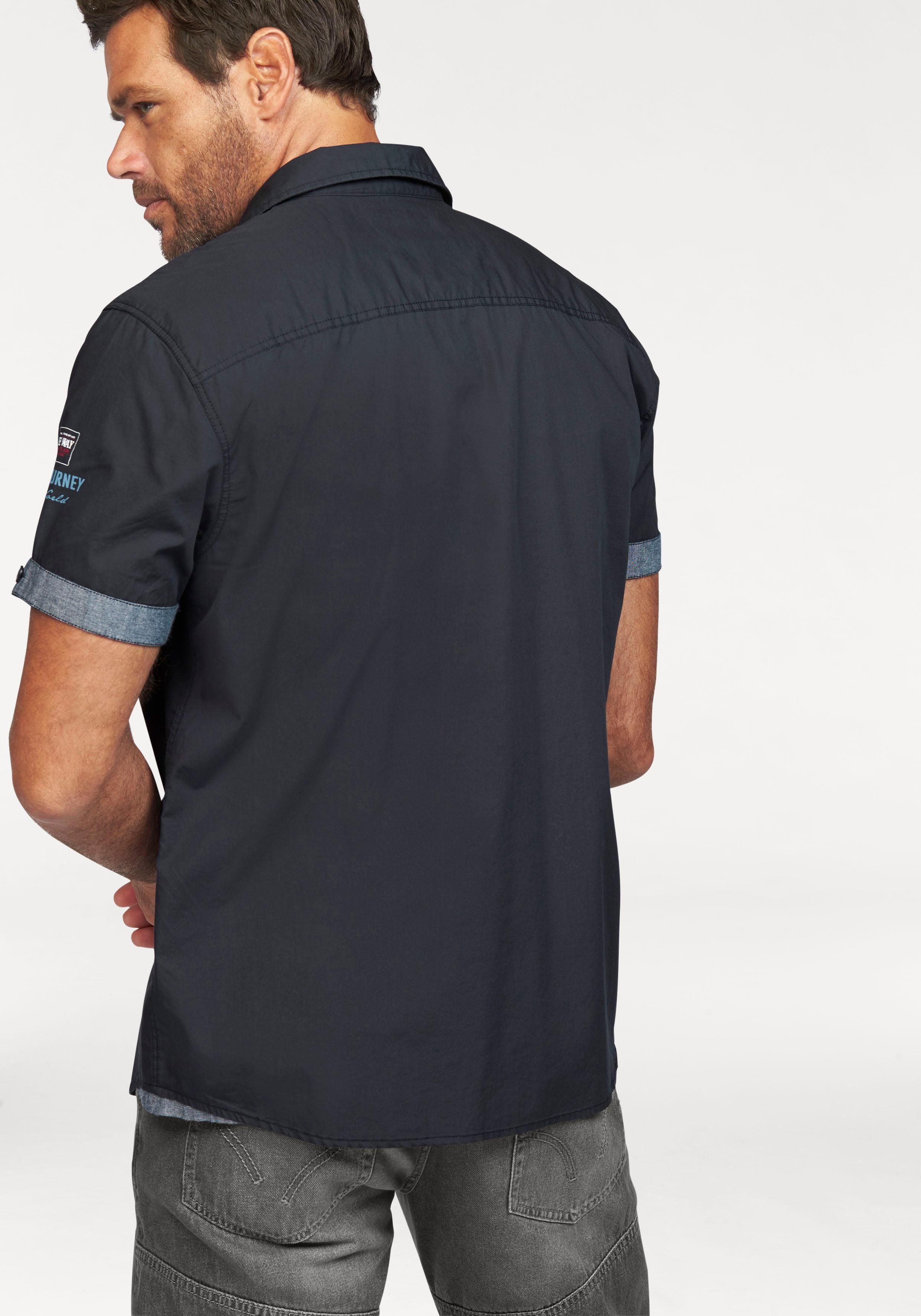 Man's World Kurzarmhemd mit Print und günstig online kaufen