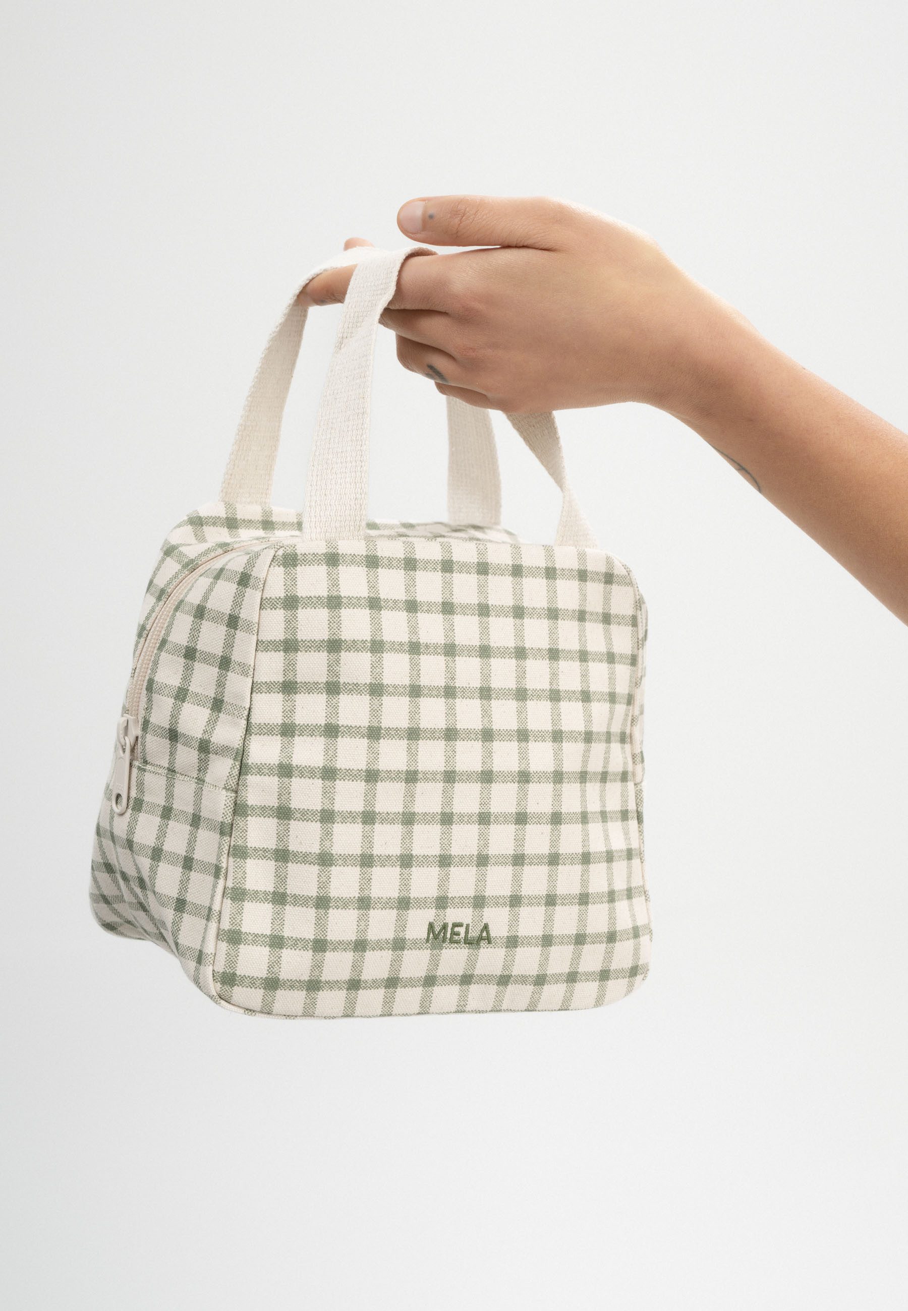 MELA Mini Bag Unisex Organizer Tasche medium JASMEET, Drei praktische Innenfächer