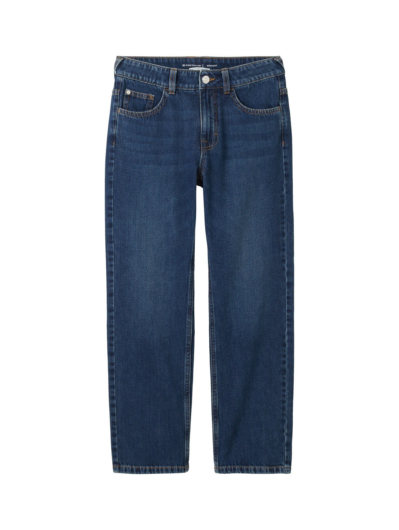 TOM TAILOR Gerade Jeans Straight Jeans mit recycelter Baumwolle