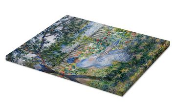 Posterlounge Leinwandbild Claude Monet, La Terrasse, Wohnzimmer Landhausstil Malerei