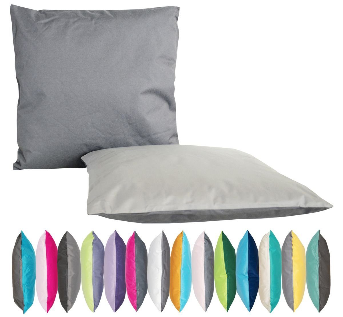 JACK Декоративные подушки JACK 2-farbiges Wende Outdoor Подушки 45x45cm Декоративные подушки inkl. Füllung, mit Lotus-Effekt, Robust, Strapazierfähig, für Innen & Außen geeignet