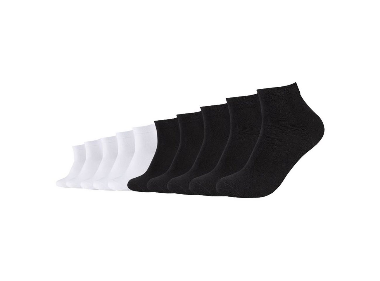 Camano Kurzsocken Unisex Socken Ca-Soft Organic Cotton Quarter (10-Paar) Regularsocken aus pflegeleichter Baumwollmischung