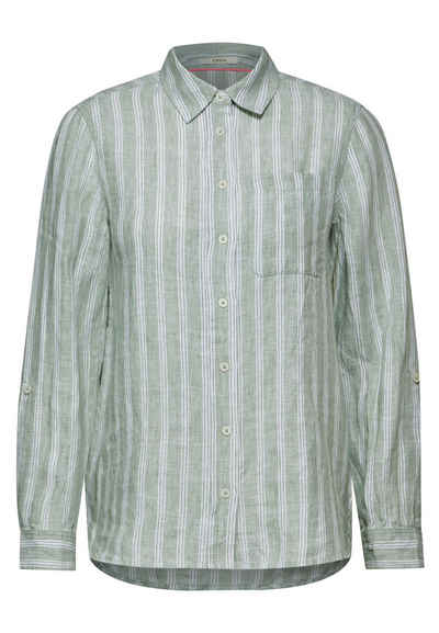 Cecil Langarmbluse LINEN_ Stripe Shirt Blouse
