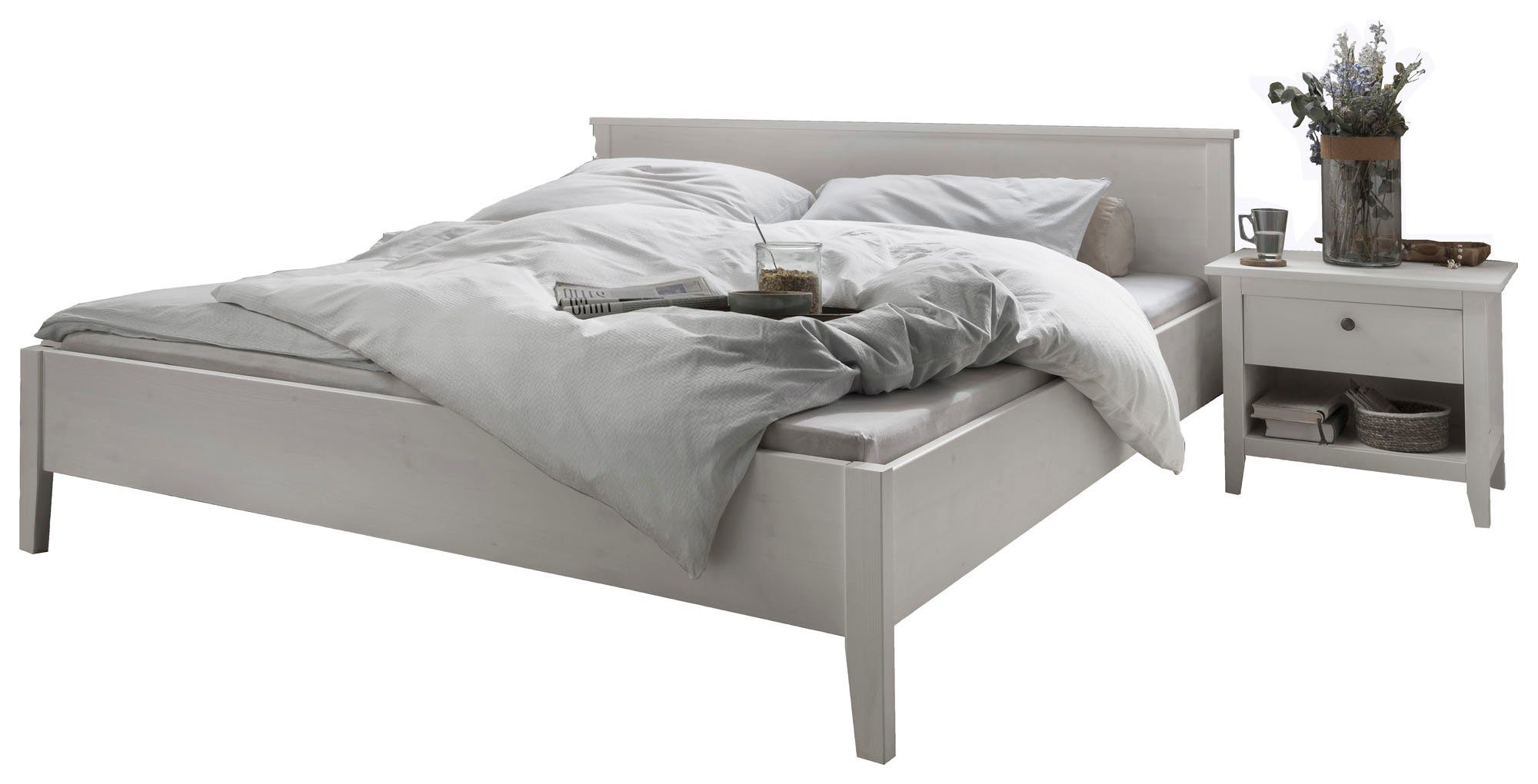 Weiße Landhausbetten 200x200 online kaufen | OTTO